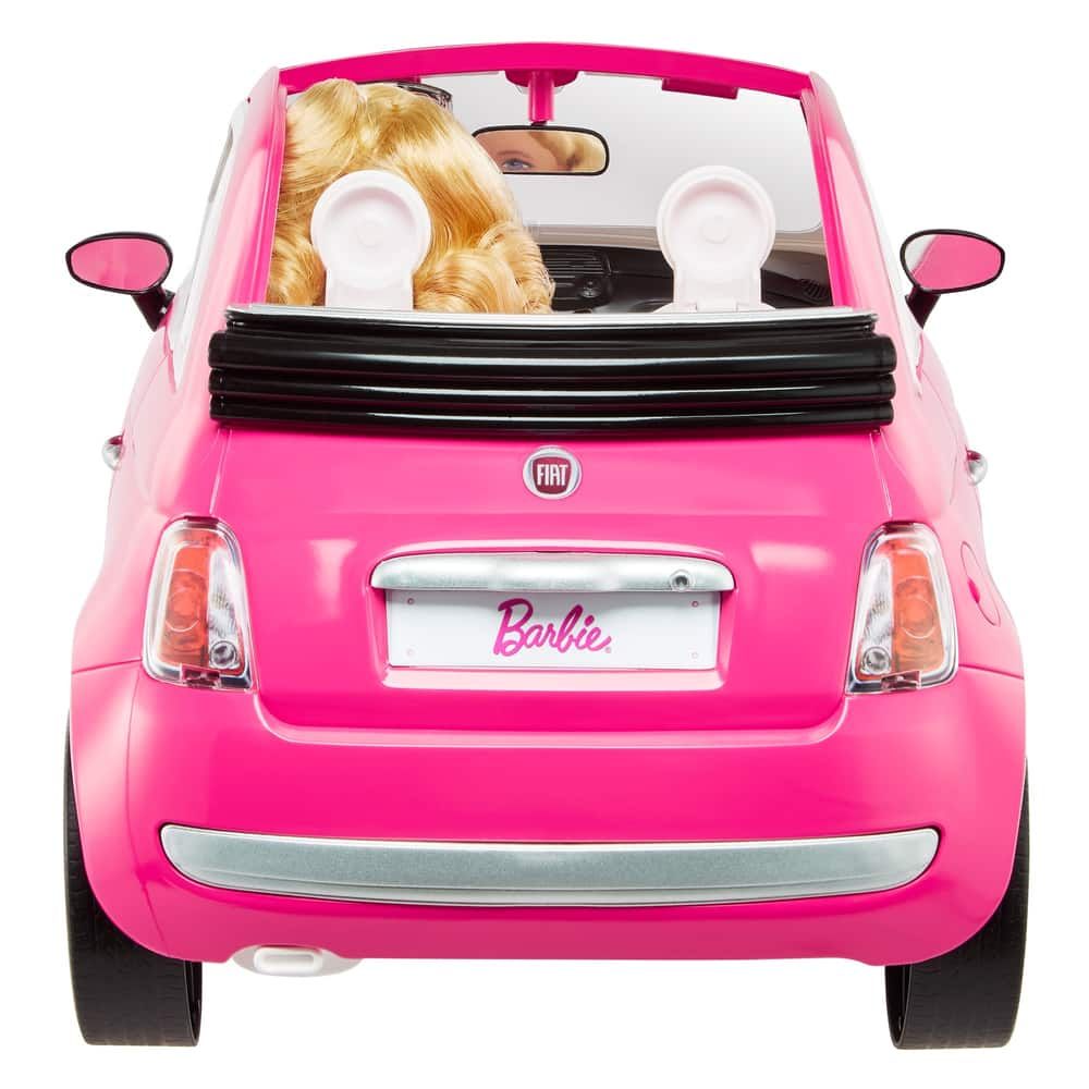 barbie doll and fiat vehicle