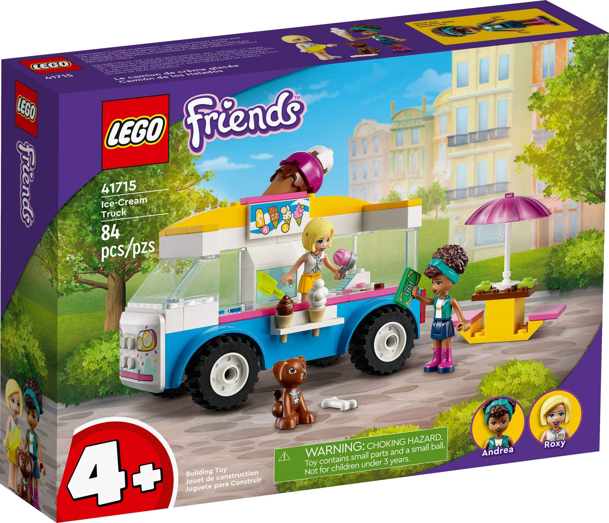 LEGO 41715 Friends Camionnette de marchand de glaces, 4 ans et plus Front_Three_Fourths_Angled_Right