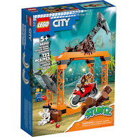 LEGO 60342 City Ensemble de jeu Défi de cascade attaque de requin, 5 ans et plus