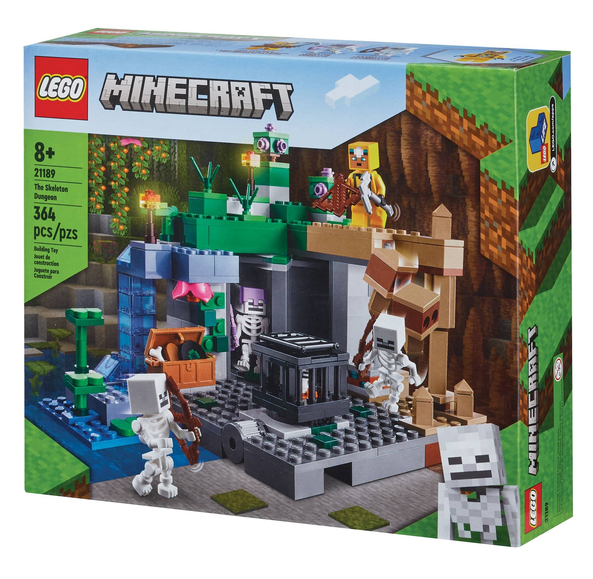 LEGO 21189 Minecraft The Skeleton Dungeon Party City