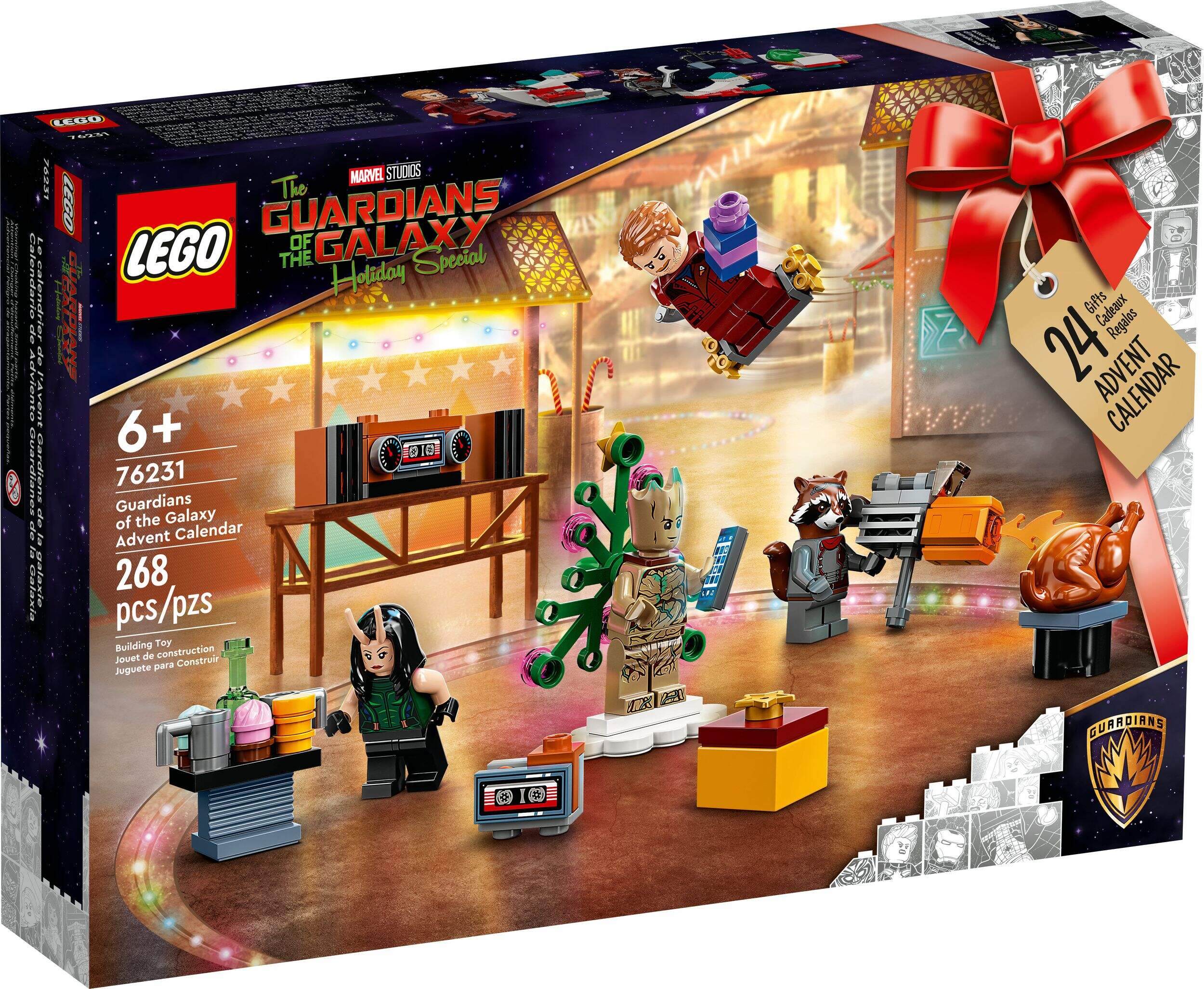 LEGO® 76231 Marvel Studios’ Guardians of the Galaxy Advent Calendar, Ages 6+ Front_Angled_Right