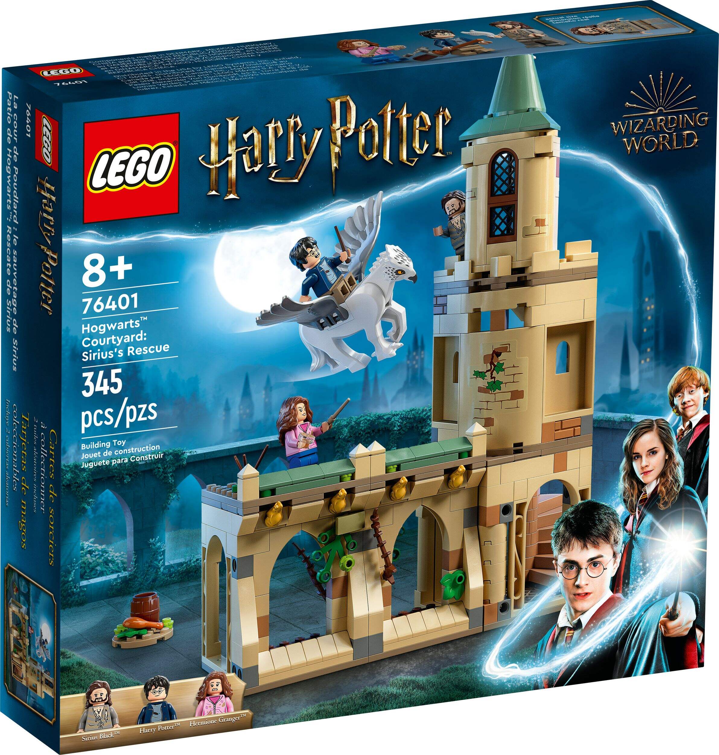 LEGO® 76401 Harry Potter™ Hogwarts™ Courtyard: Sirius’s Rescue, Ages 8+ Front_Three_Fourths_Angled_Right