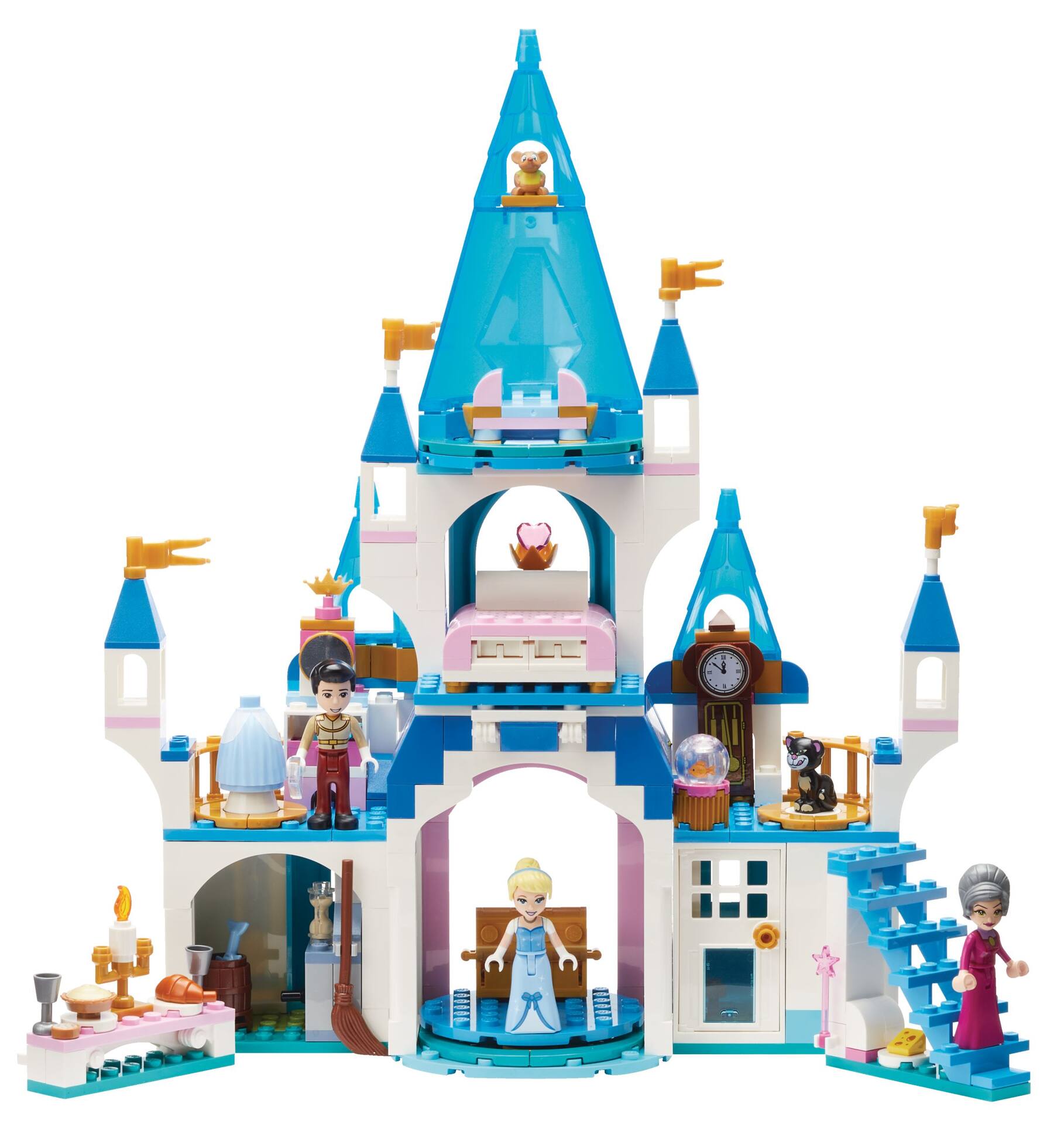 LEGO® 43206 Disney Cinderella And Prince Charming’s Castle Set, Ages 5 ...