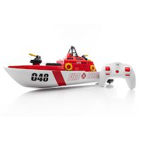 LiteHawk Fire Rescue Boat, Ages 6+ Front_Angled_Left