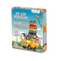 Into My Suitcase Family Card Game, Bilingual, Ages 4+ Front_Angled_Left