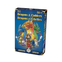 Jeu de société familial Dragons et échelles, bilingue, 7 ans et plus