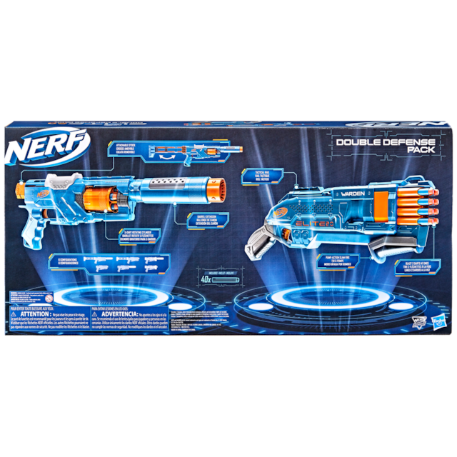 NERF Elite 2.0 Spectre Warden Double Defense Pack, Ages 8+ Canadian Tire