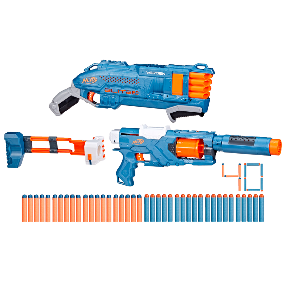 NERF Elite 2.0 Spectre Warden Double Defense Pack, Ages 8+ Canadian Tire