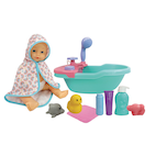 Stella and Finn Kisses & Cuddles Baby with Electronic Bathtub 12-in, Ages 4+