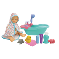 Stella and Finn Kisses & Cuddles Baby with Electronic Bathtub 12-in, Ages 4+ Composite_or_Mixed