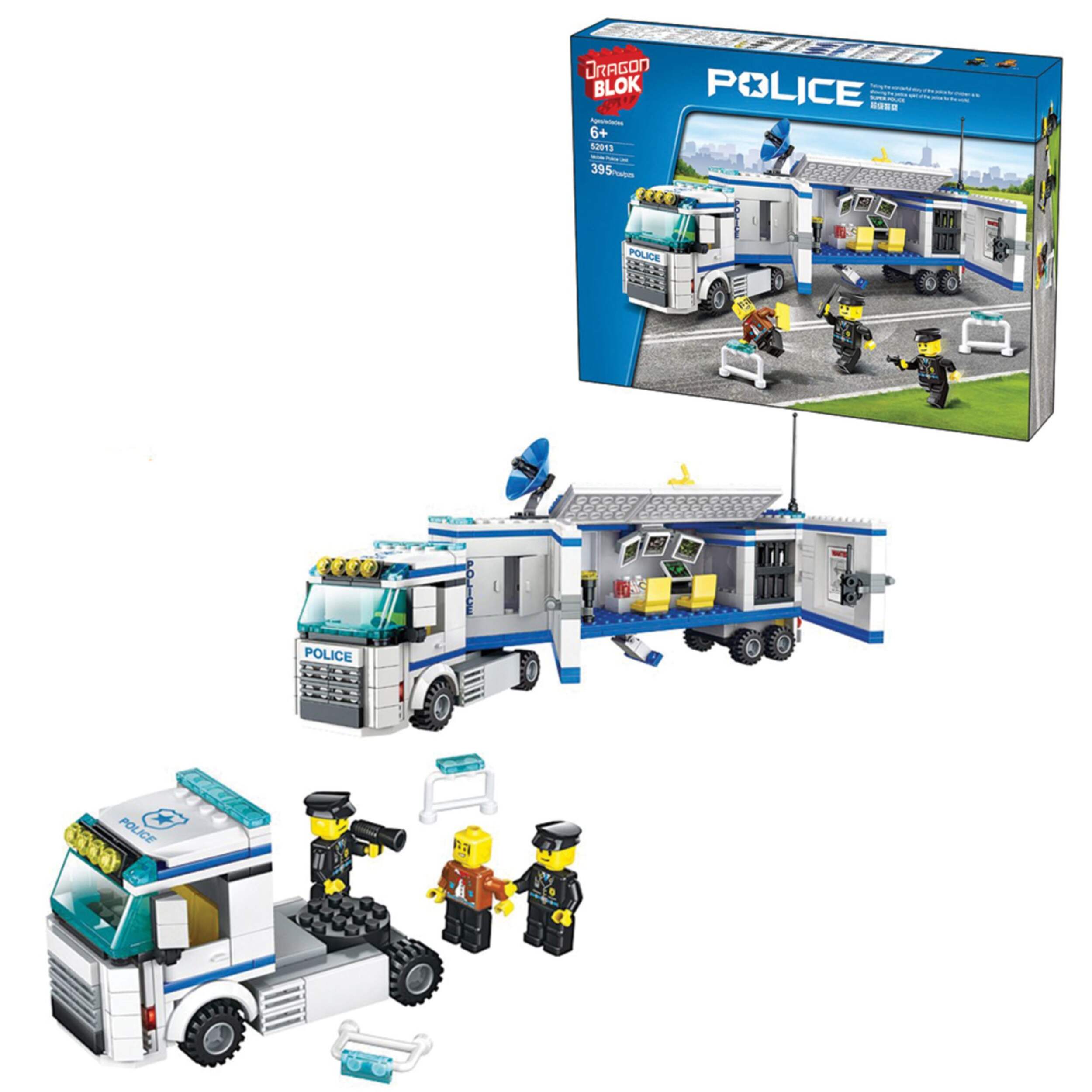 Dragon Blok Police Transport Set, Ages 6+ Composite_or_Mixed