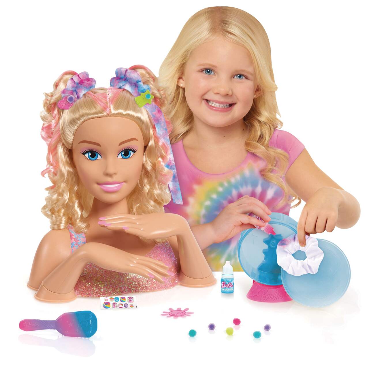Tête à coiffer de luxe BarbieMD Cut, Color and Curl, pour les enfants de 3  ans et plus