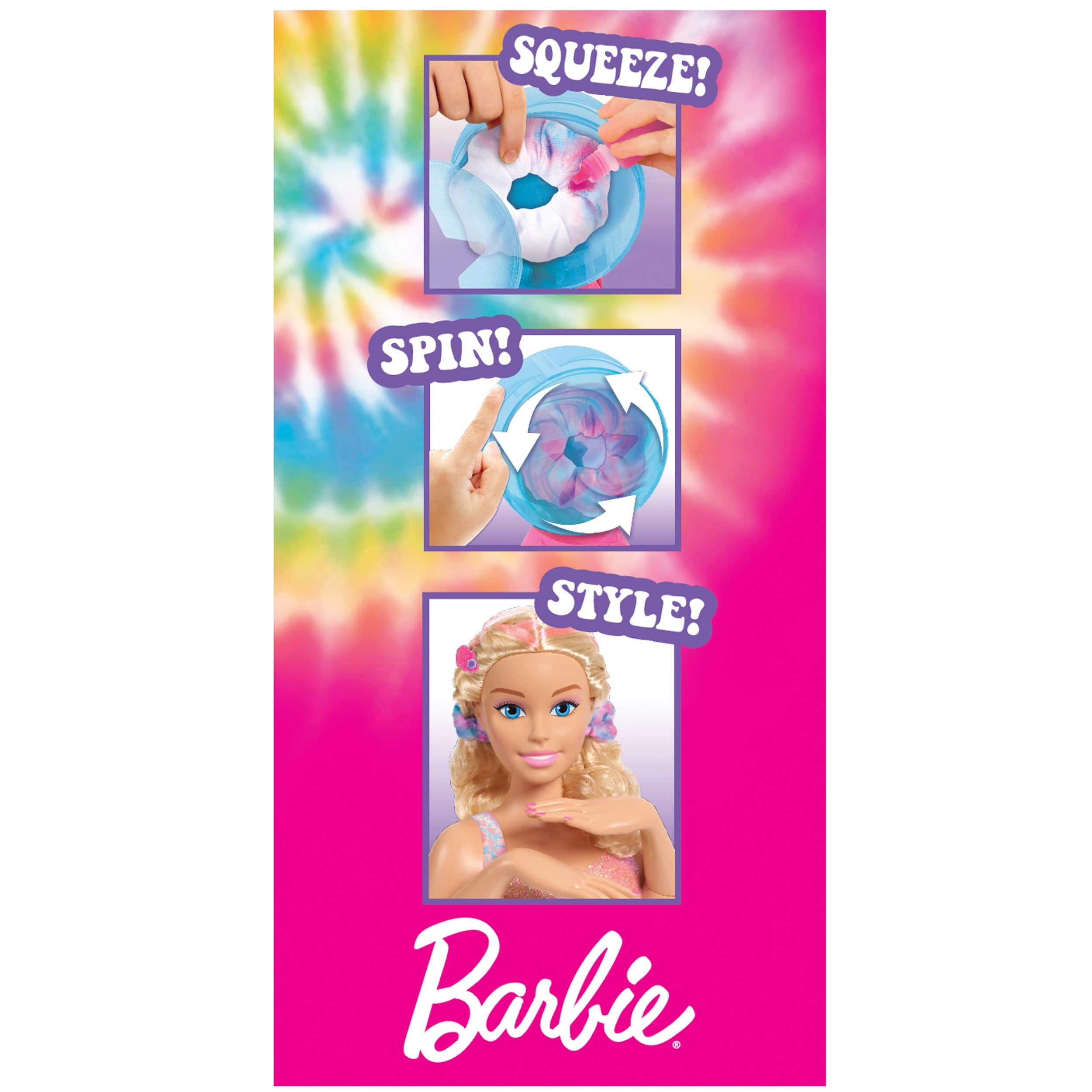 Barbie colour cut best sale and curl styling head