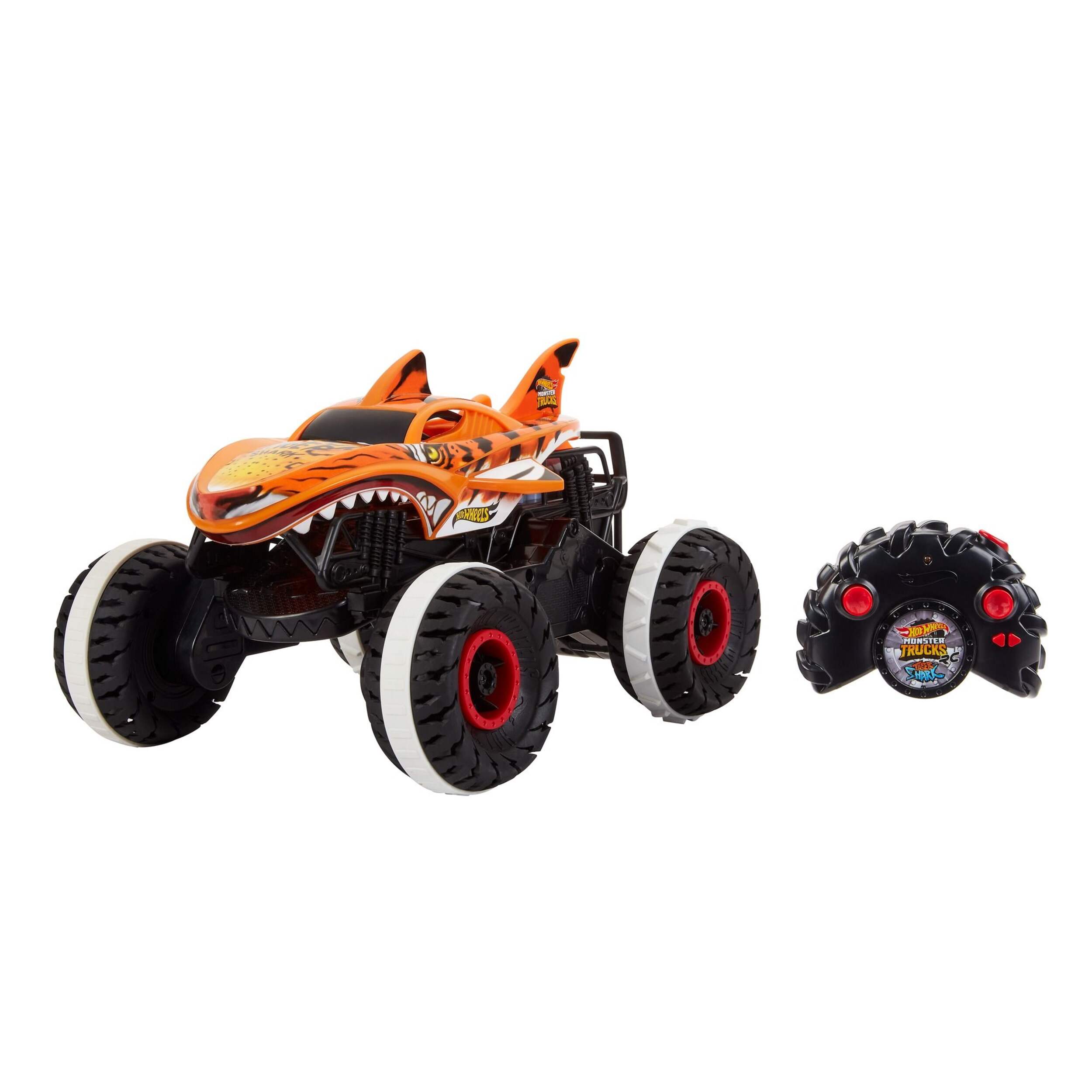 Hot Wheels® Monster Trucks HW Unstoppable Tiger Shark™ R/C, Ages 4+ Composite_or_Mixed