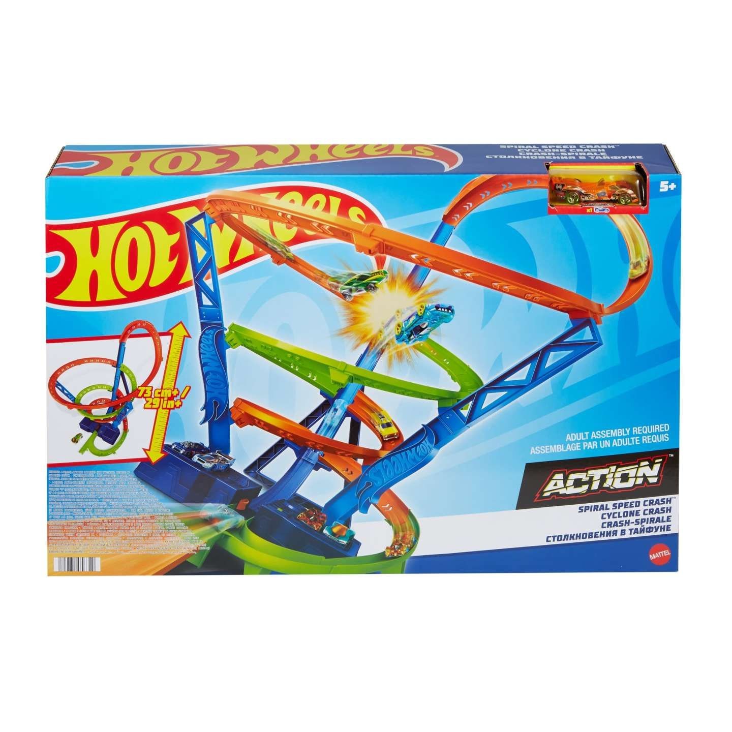 Hot Wheels スパイラル スピード クラッシュ Mattel Hot Wheels Action Spiral Speed Crash Track Set.