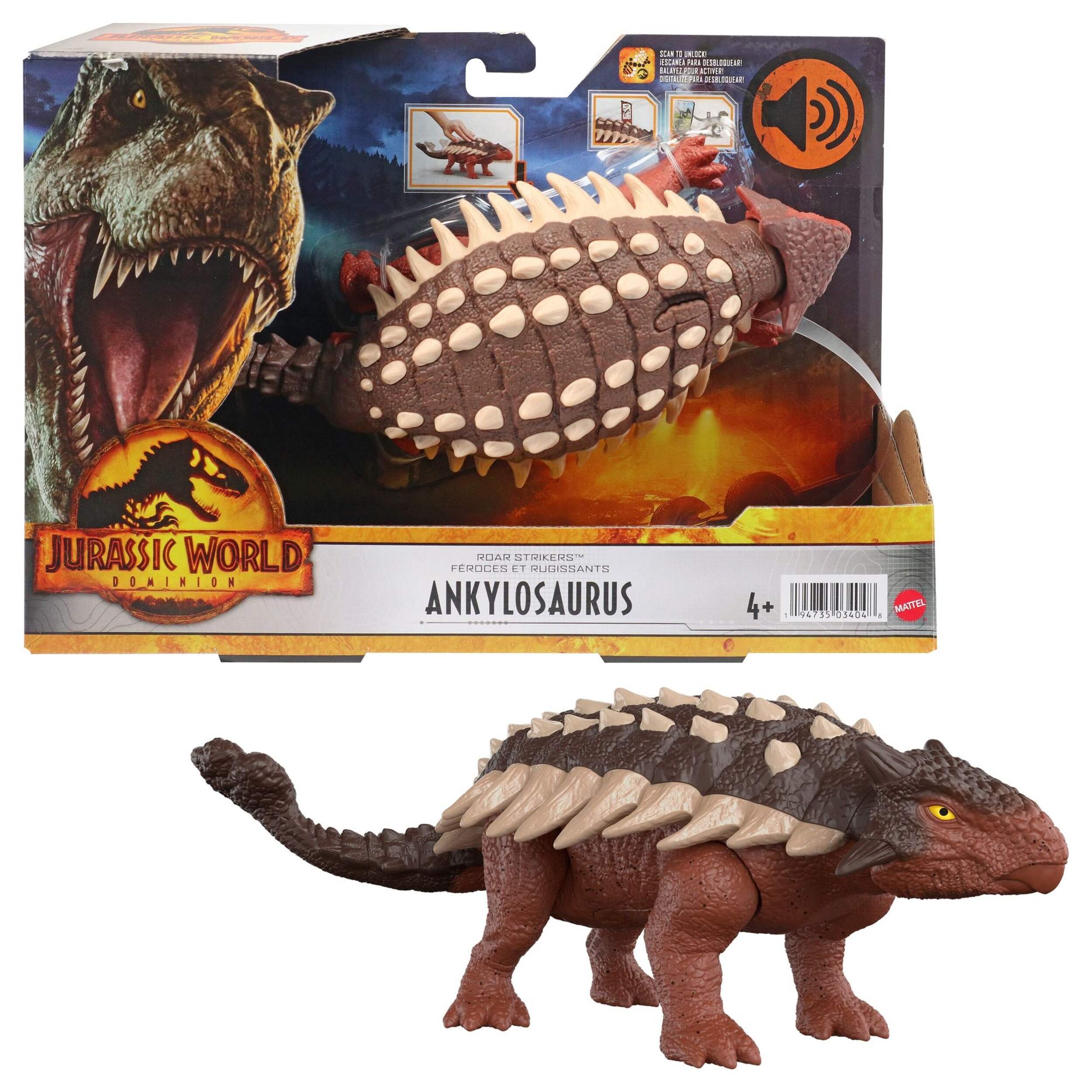 Jurassic World New Sound Dino Roar Strikers Set, Ages 4+ | Canadian Tire