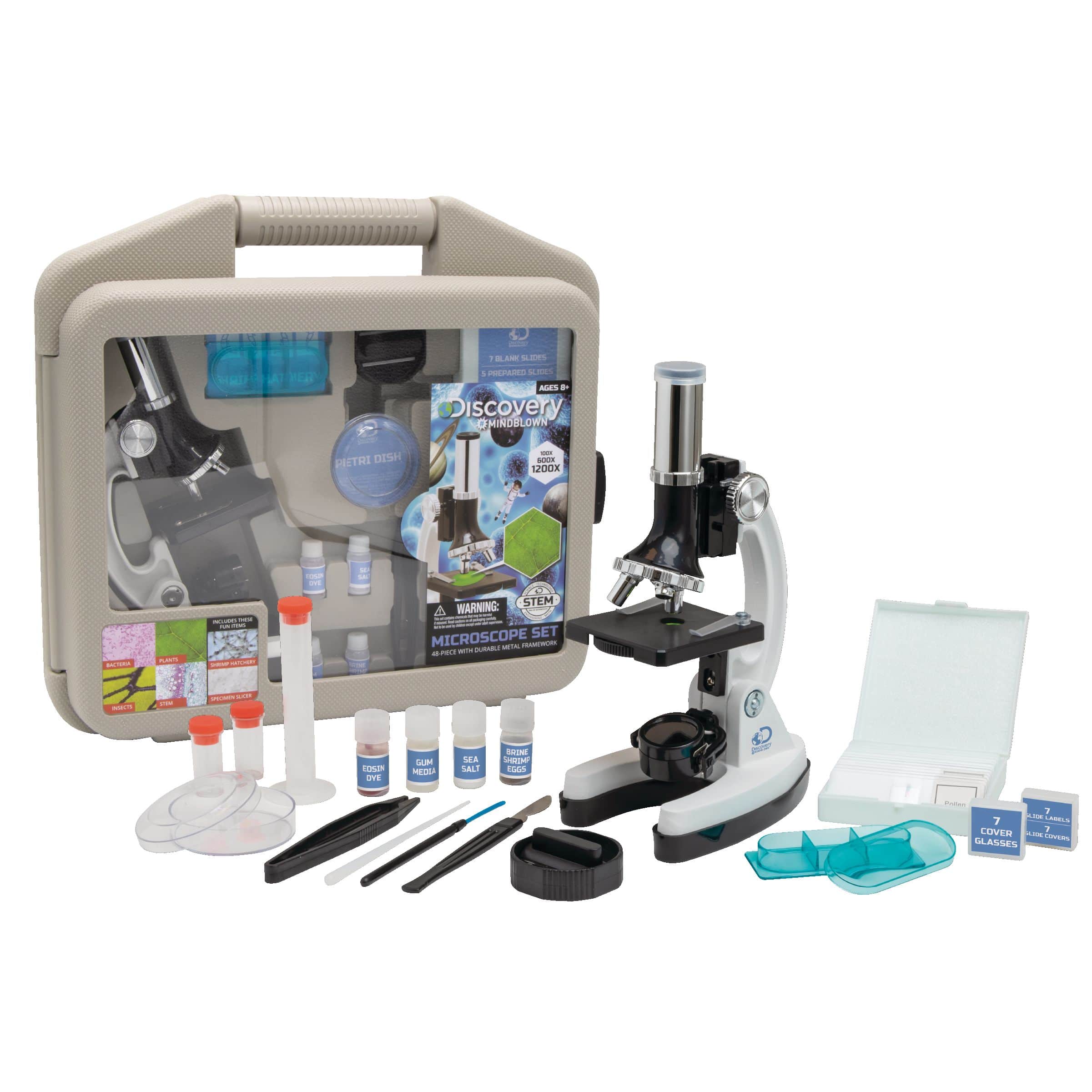 Microscope - 15 expériences - Microscopes pour enfant - Jeux scientifiques  - STEM - Jeux éducatifs