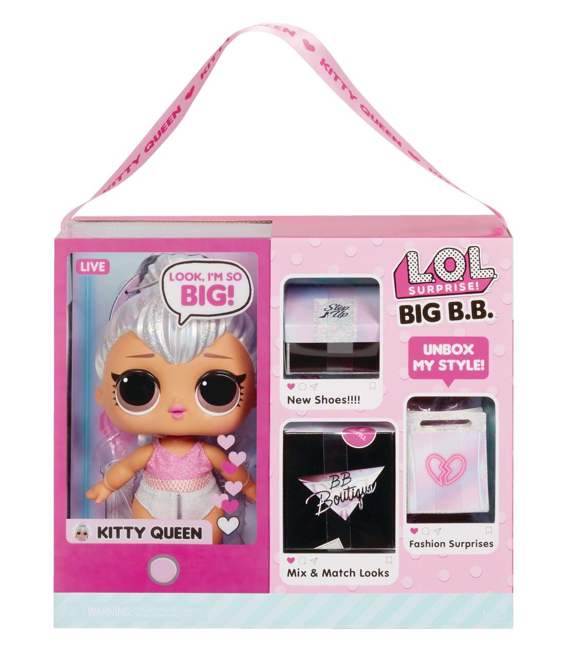 LOL Surprise Big B.B. (Big Baby) Bon Bon – 11 Large Doll, Unbox