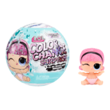 L.O.L. Surprise Glitter Colour Change Lil Sisters Collectible Fashion Doll with 5 Surprises, Assorted in PDQ Front_Flat