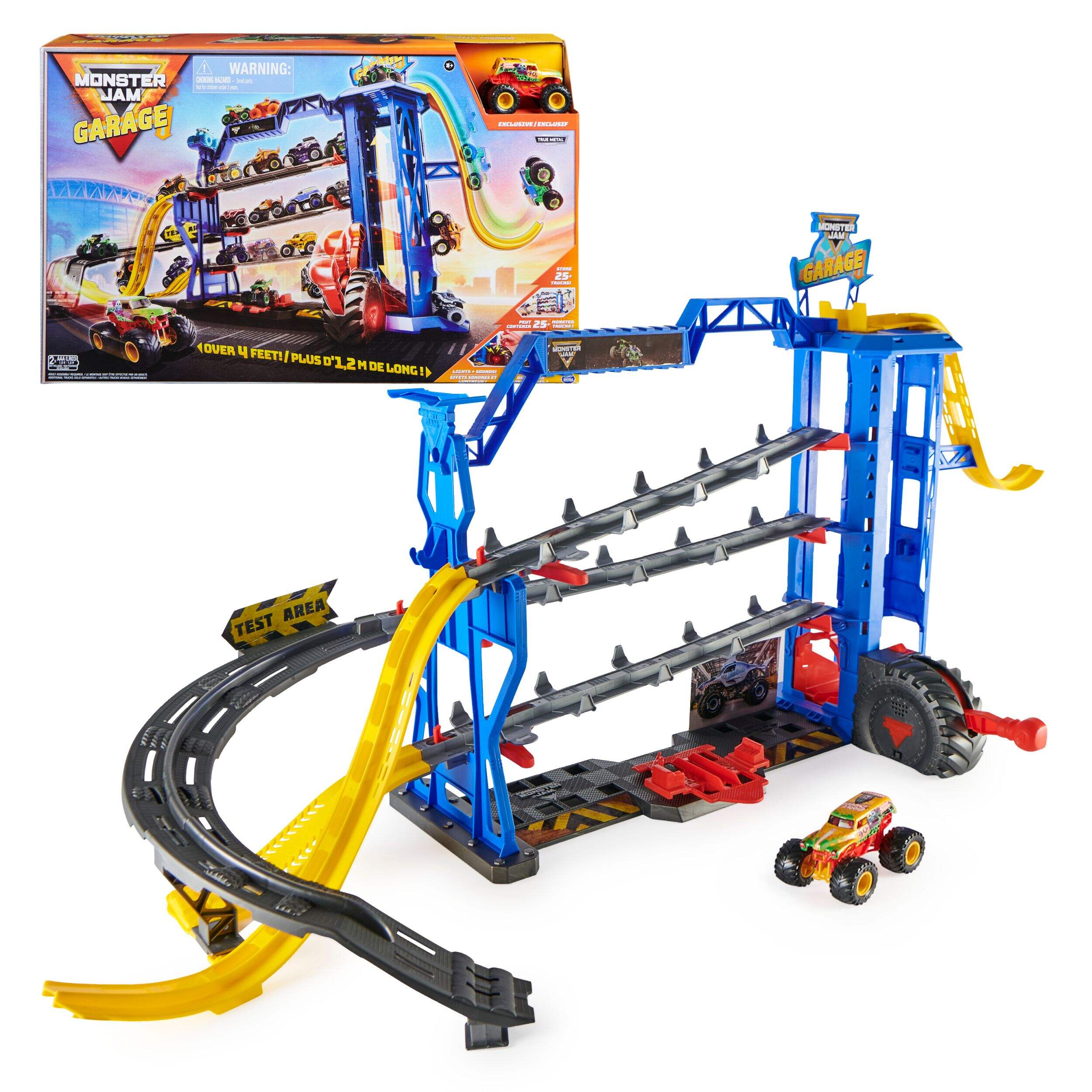 Monster Jam 1:64 Monster Garage Playset, Ages 3+ Composite_or_Mixed
