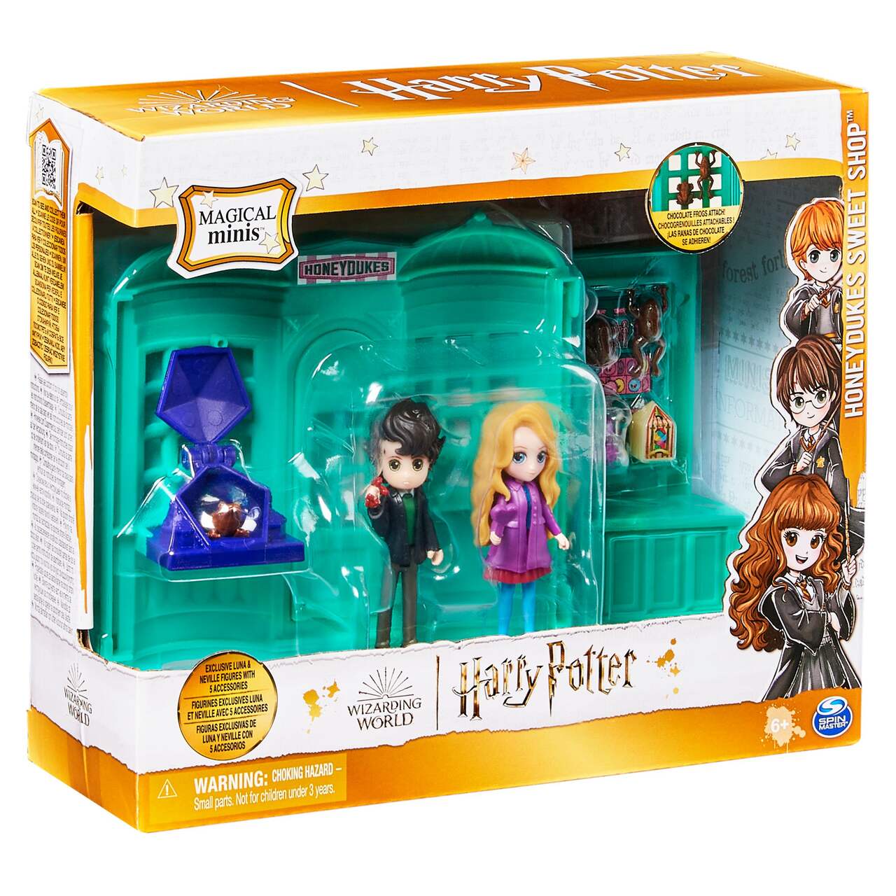 Spin Master WWO Small Doll Location Honeyduke Playset (Neville and Luna),  Ages 5+