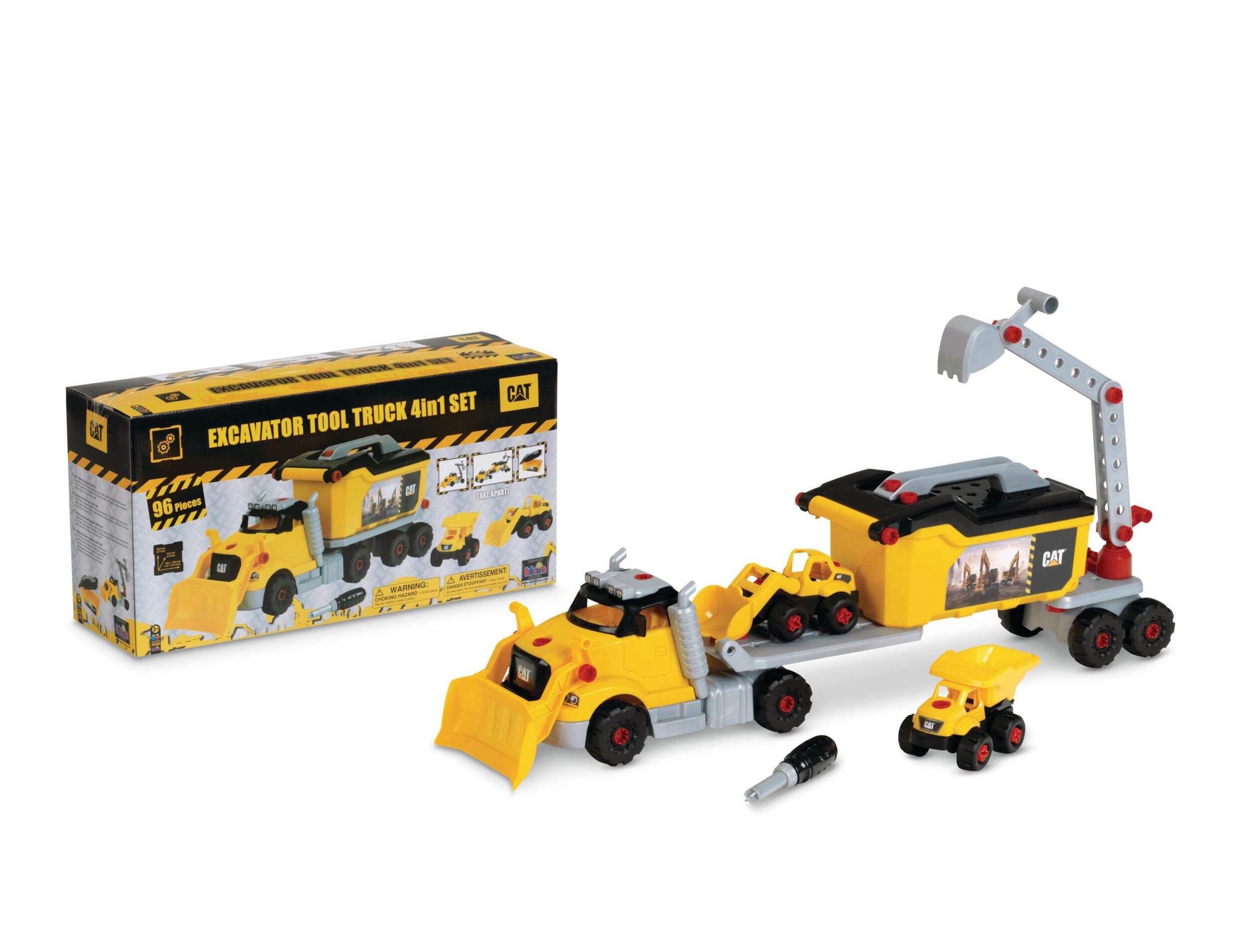 CAT 3-in-1 Toy Truck Set Composite_or_Mixed