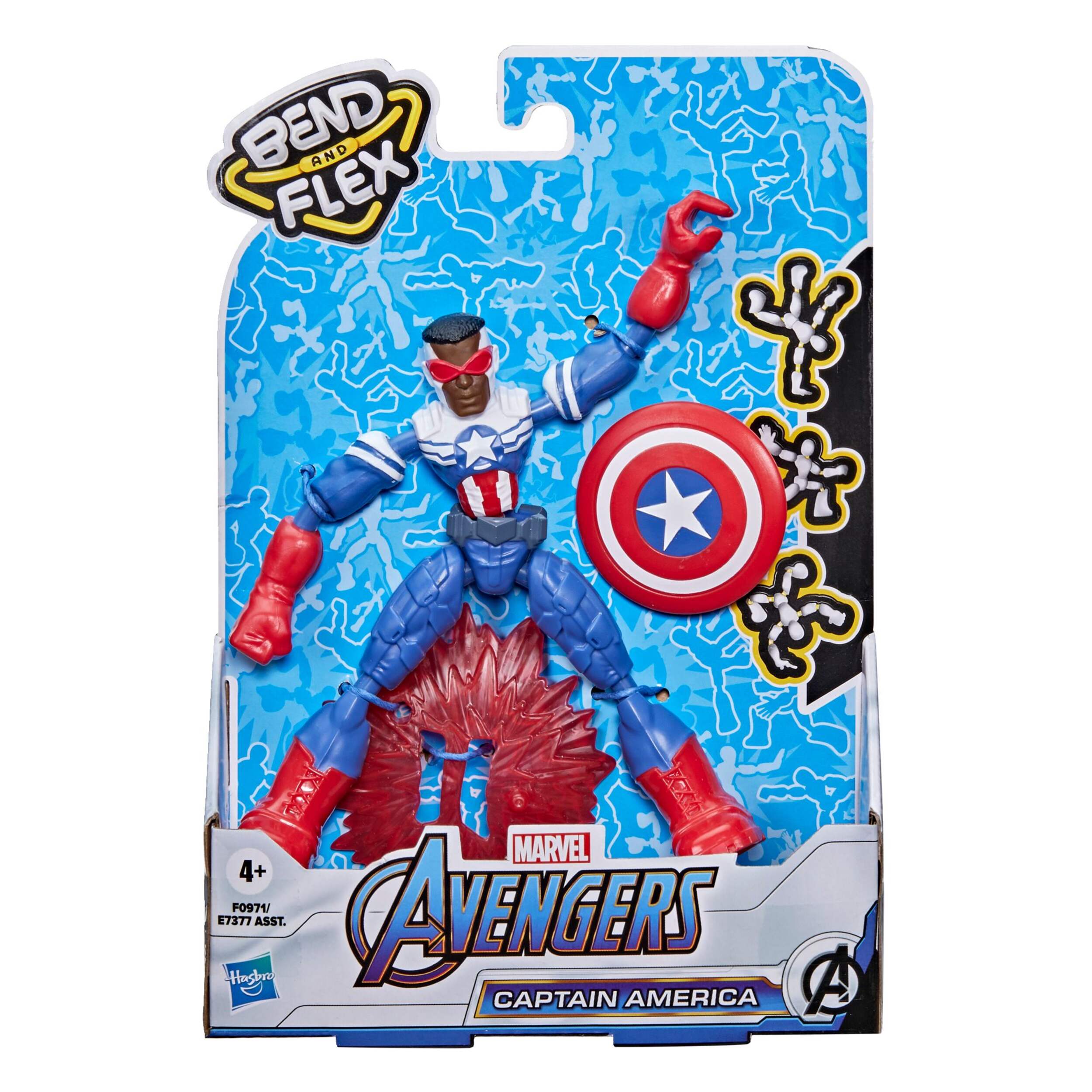Marvel Avengers Bend & Flex Figures, 6-in Front_Flat