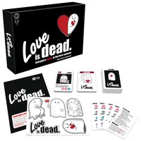 Jeu de cartes Love is Dead, noir/blanc, 2 à 5 joueurs, 13 ans et plus, pour anniversaire/cadeau-surprise