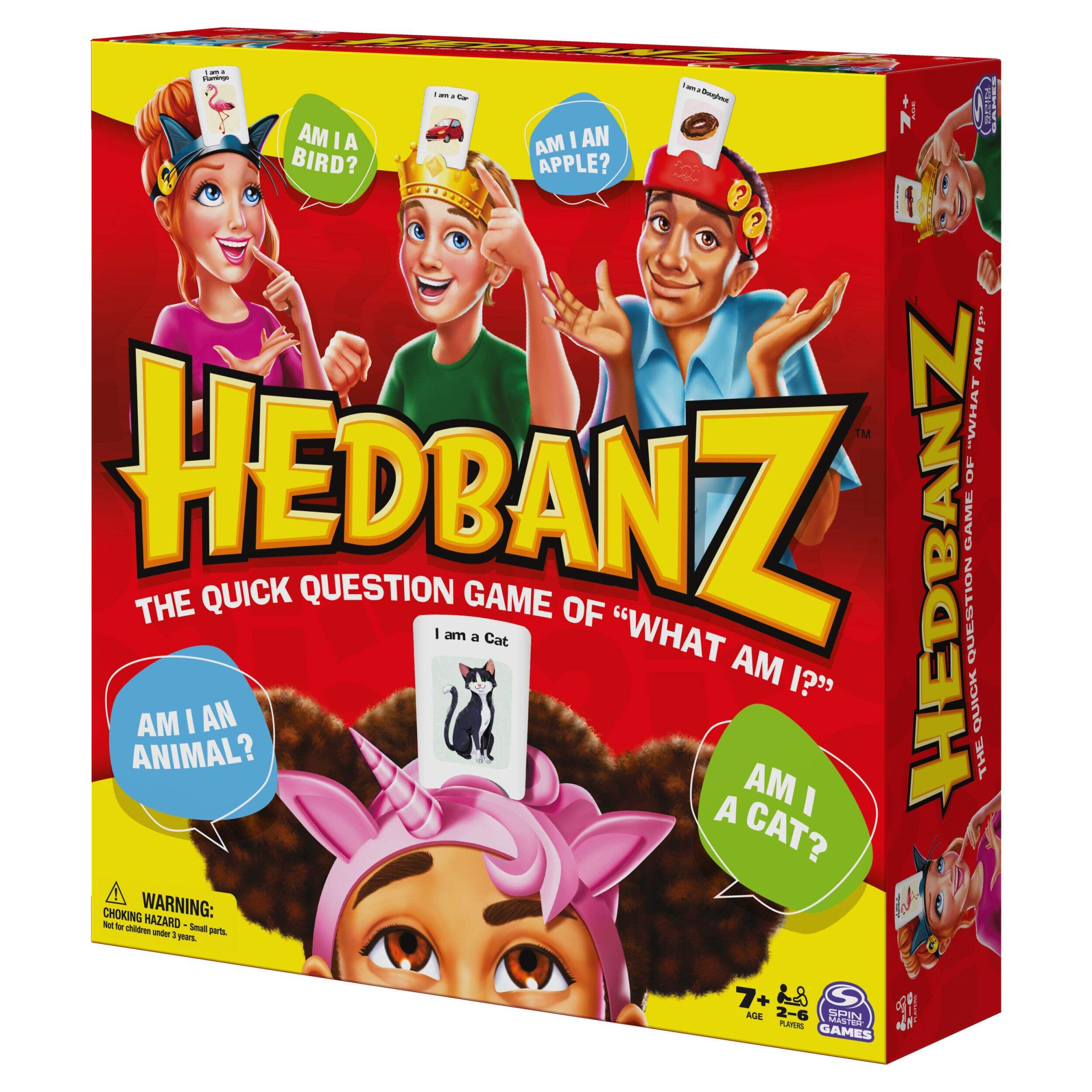Hedbanz 2nd Edition Picture Guessing Board Game, Ages 7+ Front_Angled_Left