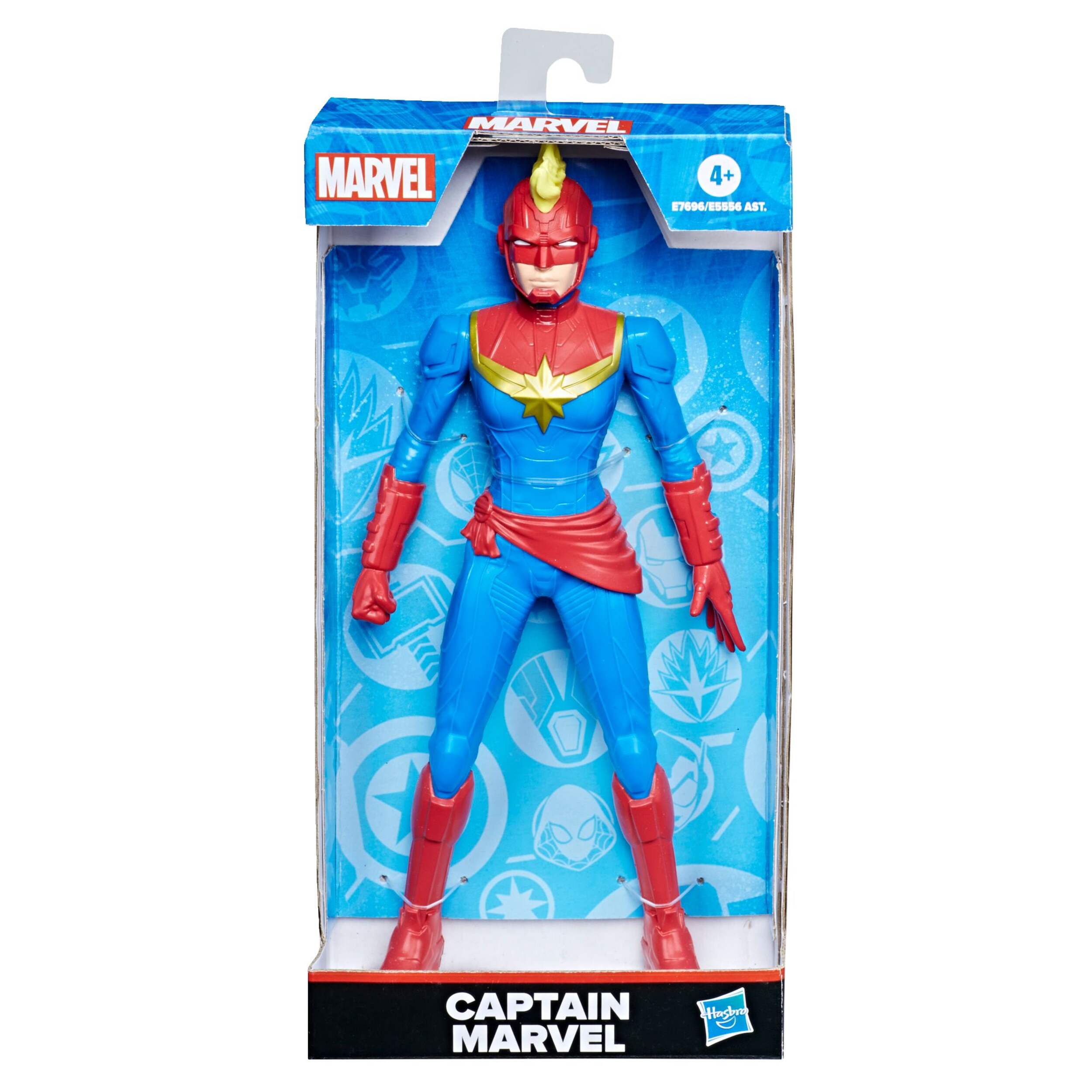 Marvel Super Hero Captain Marvel, 9.5-in, Ages 4+ Front_Elevated