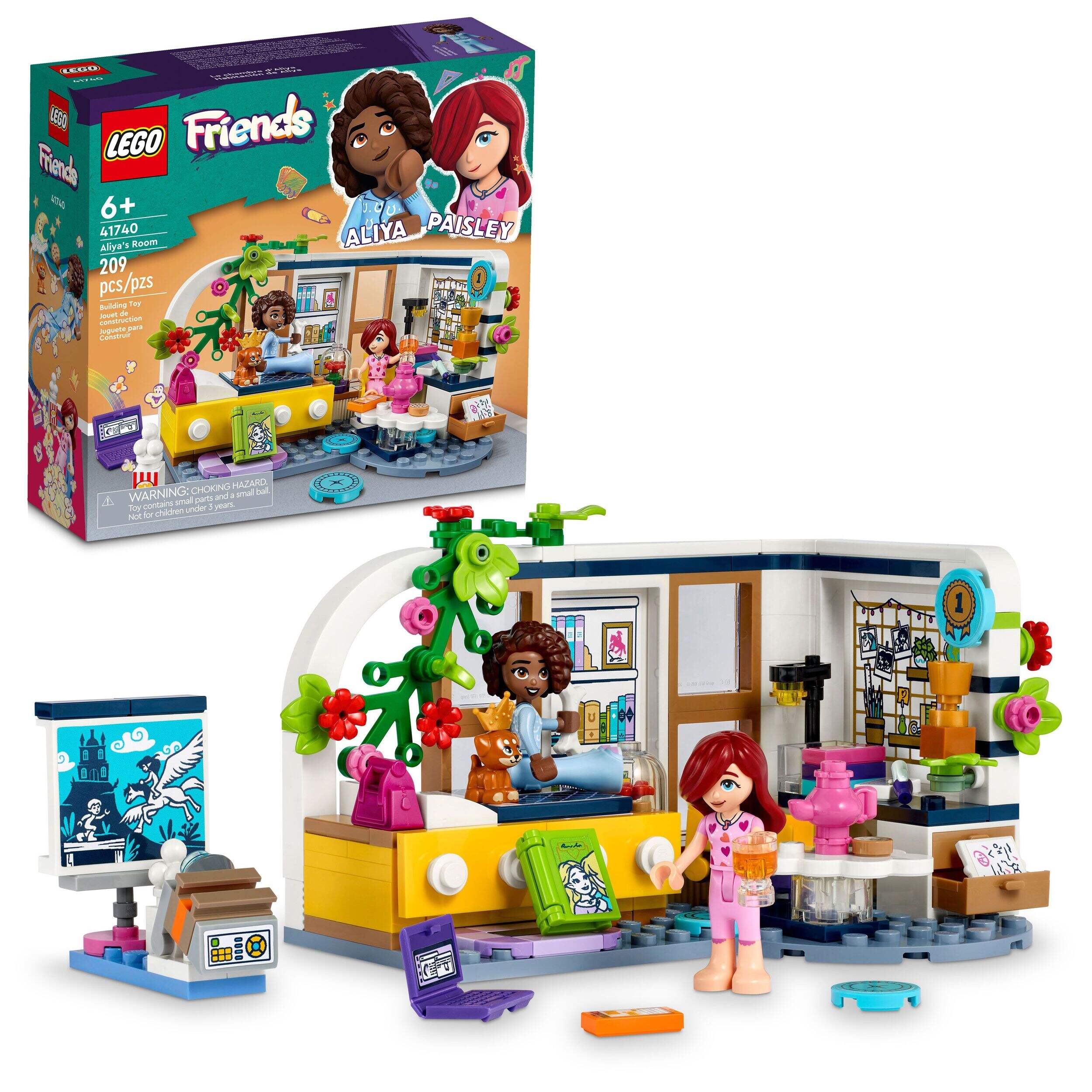 LEGO® Friends Aliya's Room Building Toy Set - 41740, 209-pcs, Ages 6+ Composite_or_Mixed