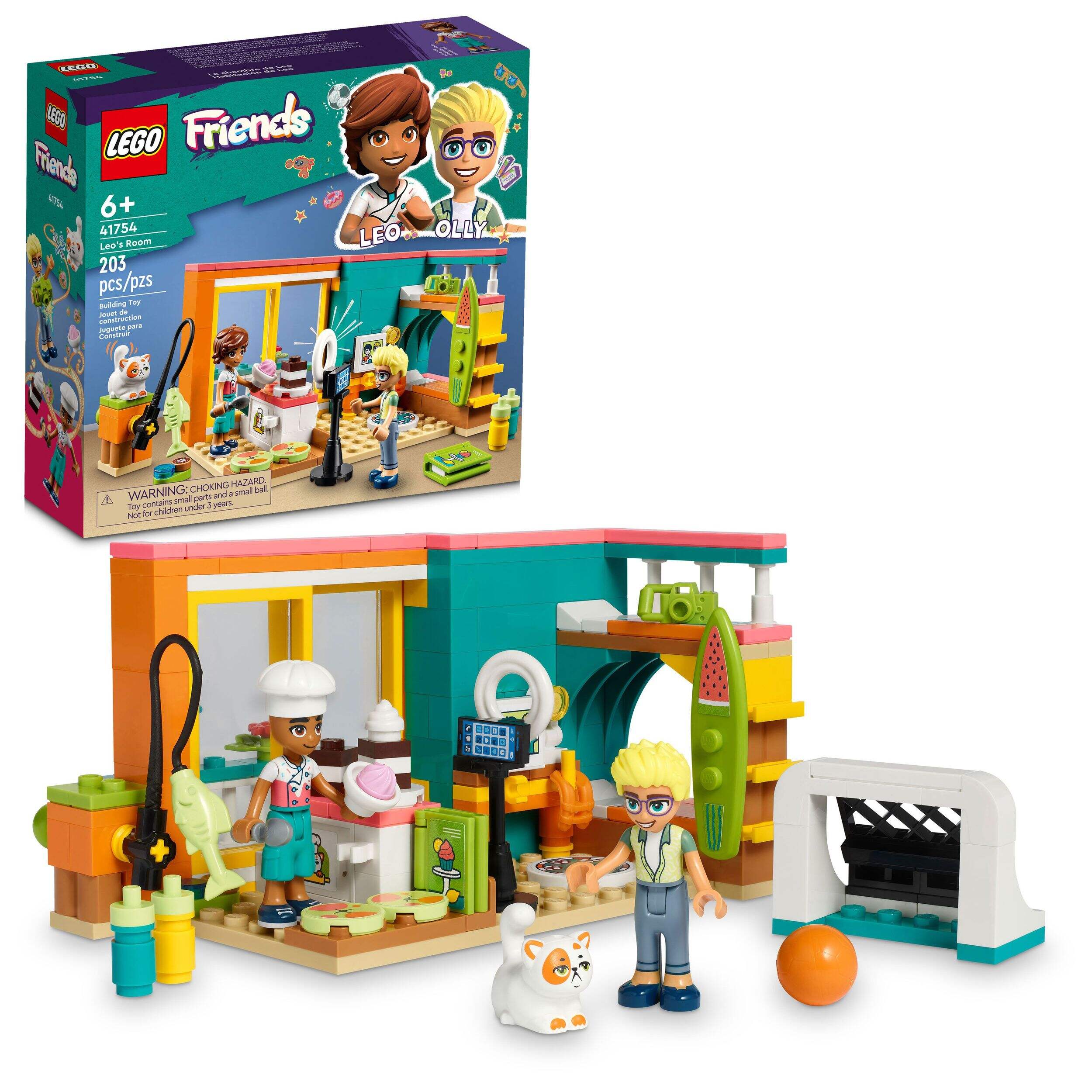 LEGO® Friends Leo's Room Building Toy Set - 41754, 203-pcs, Ages 6+ Composite_or_Mixed