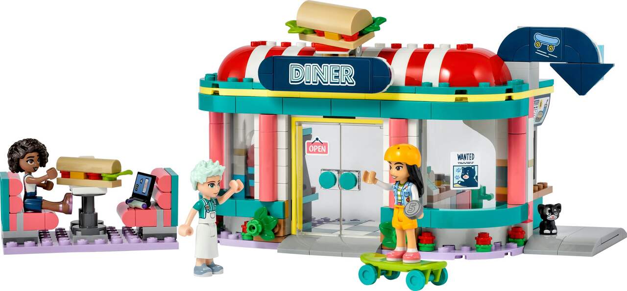 Restaurant du centre-ville de Heartlake LEGO Friends (41278), 346 morceaux, 6  ans et plus