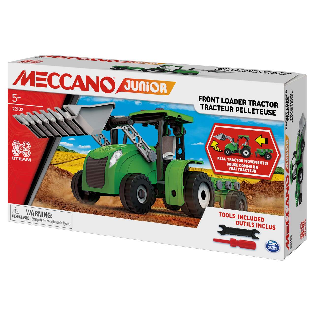 Ensemble tracteur Junior Meccano S.T.E.A.M. Jouet éducatif, 8 ans et plus