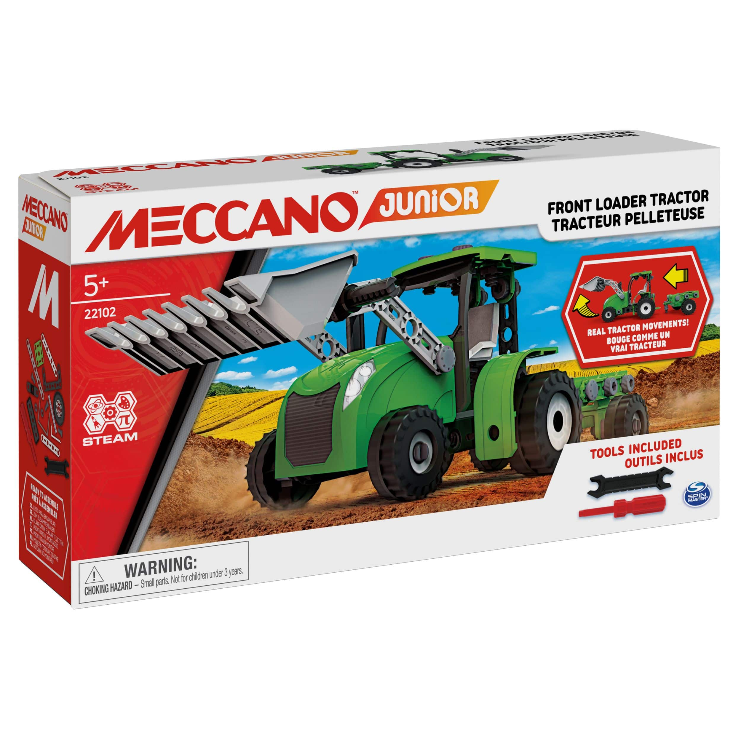 Ensemble tracteur Junior Meccano S.T.E.A.M. Jouet ducatif 8 ans et plus