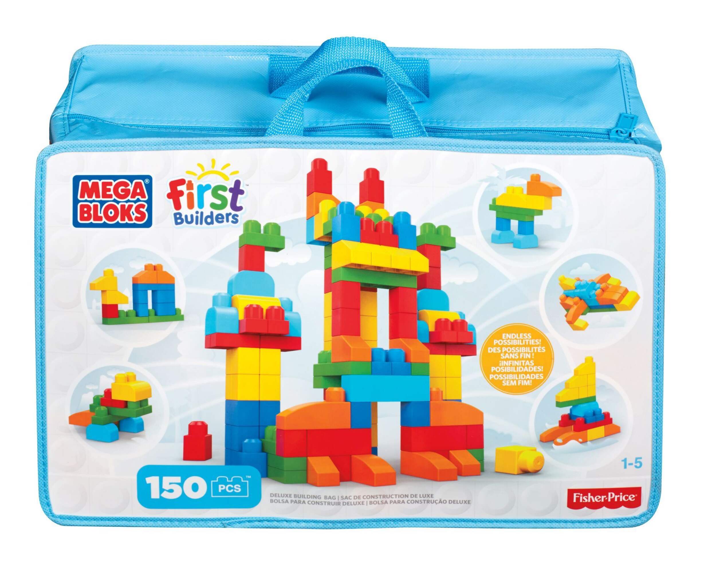 Mega Bloks® First Builders™ Deluxe Building Bag Front_Flat