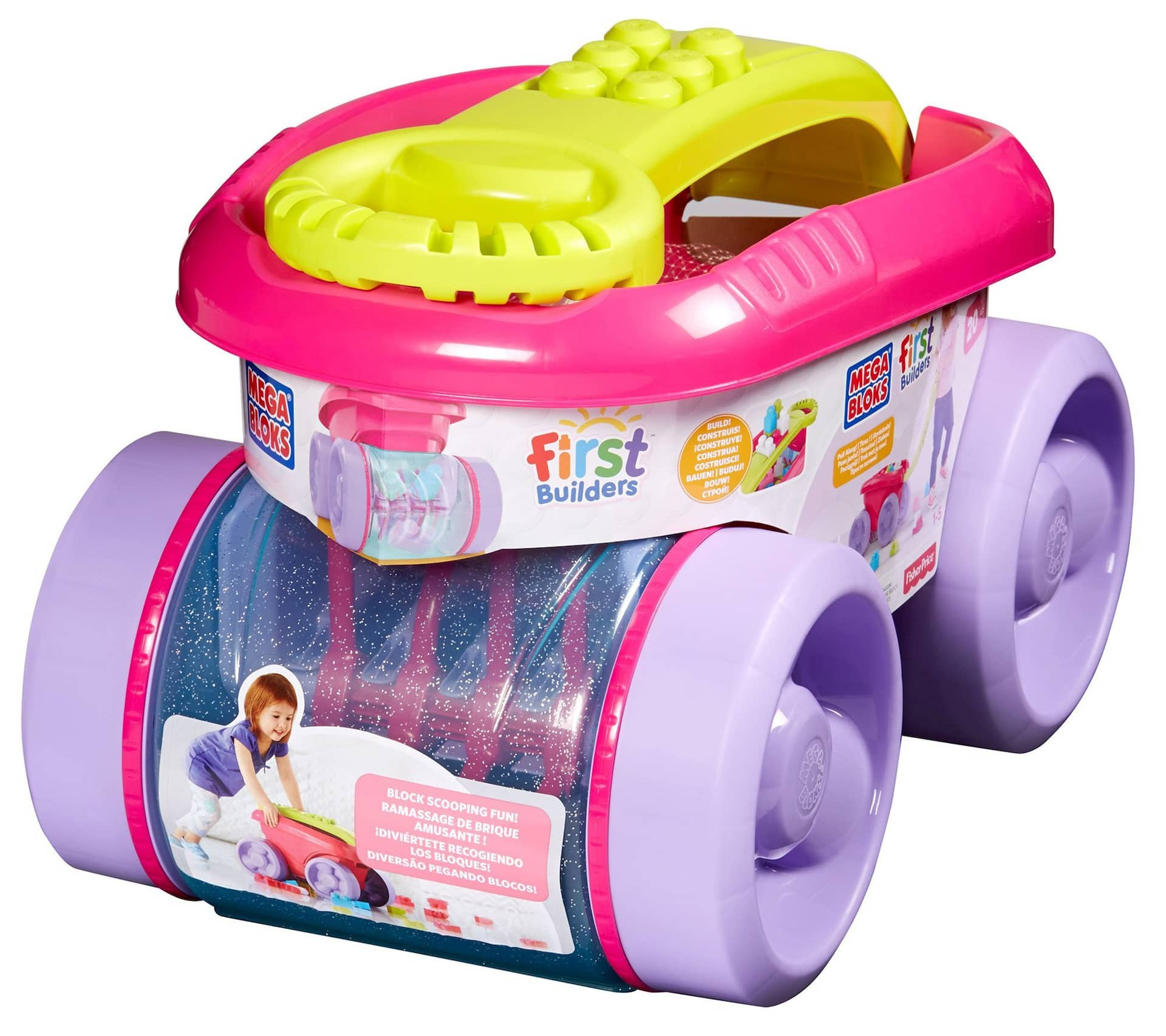 Mega bloks best sale pink wagon