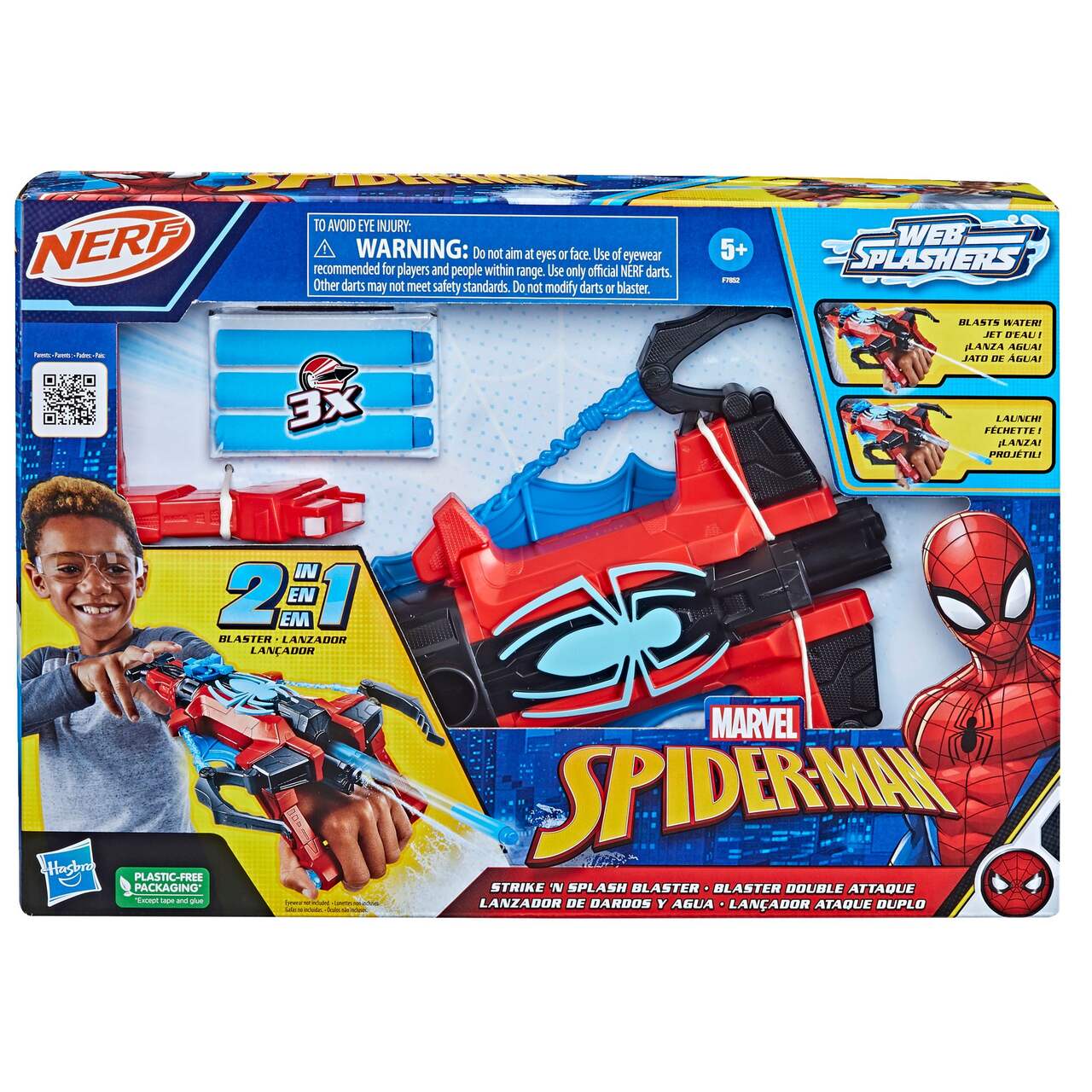 Lance toile Spider-Man & fléchettes en mousse - Spider Shop