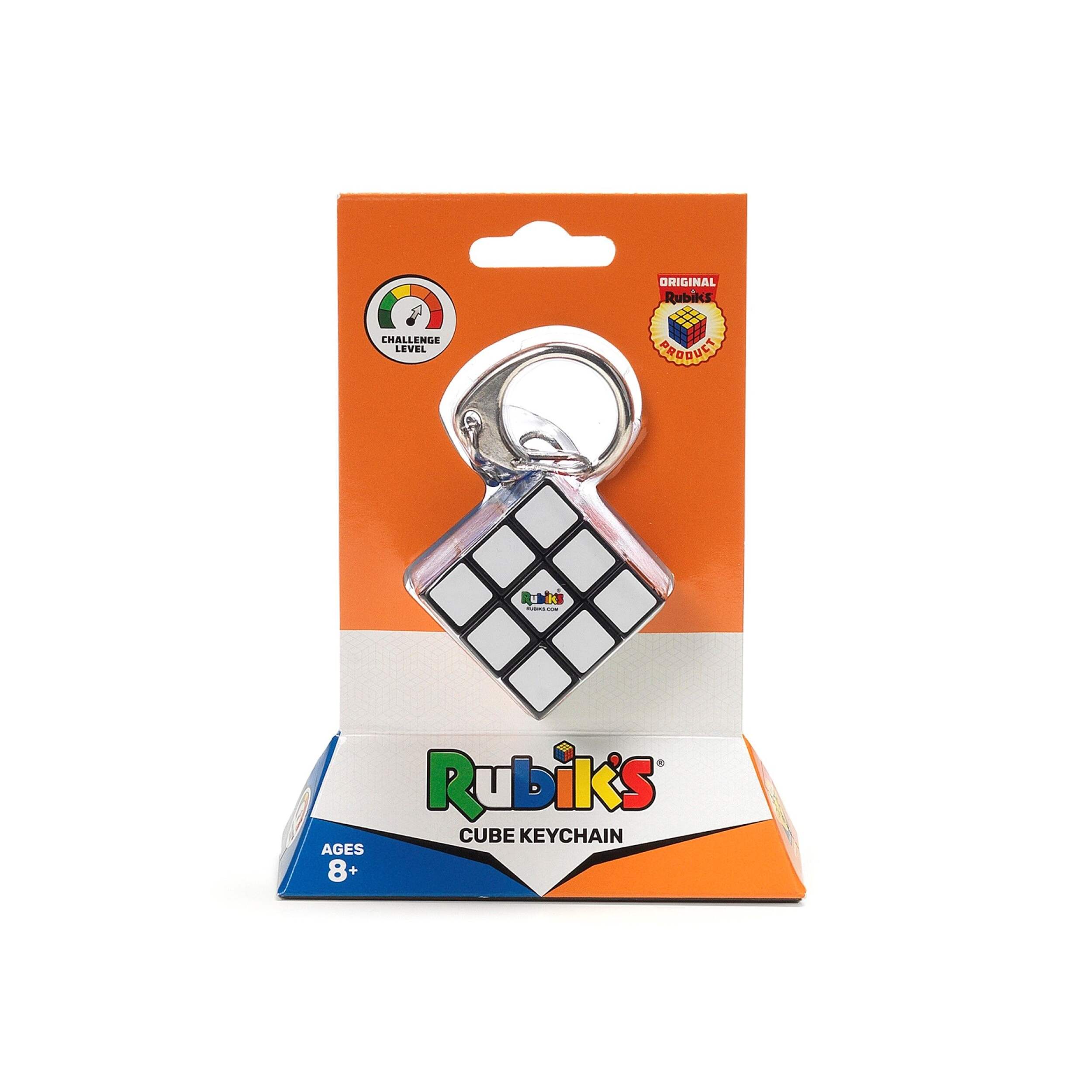 Rubik's 3x3 Compact Cube Keychain Front_Flat