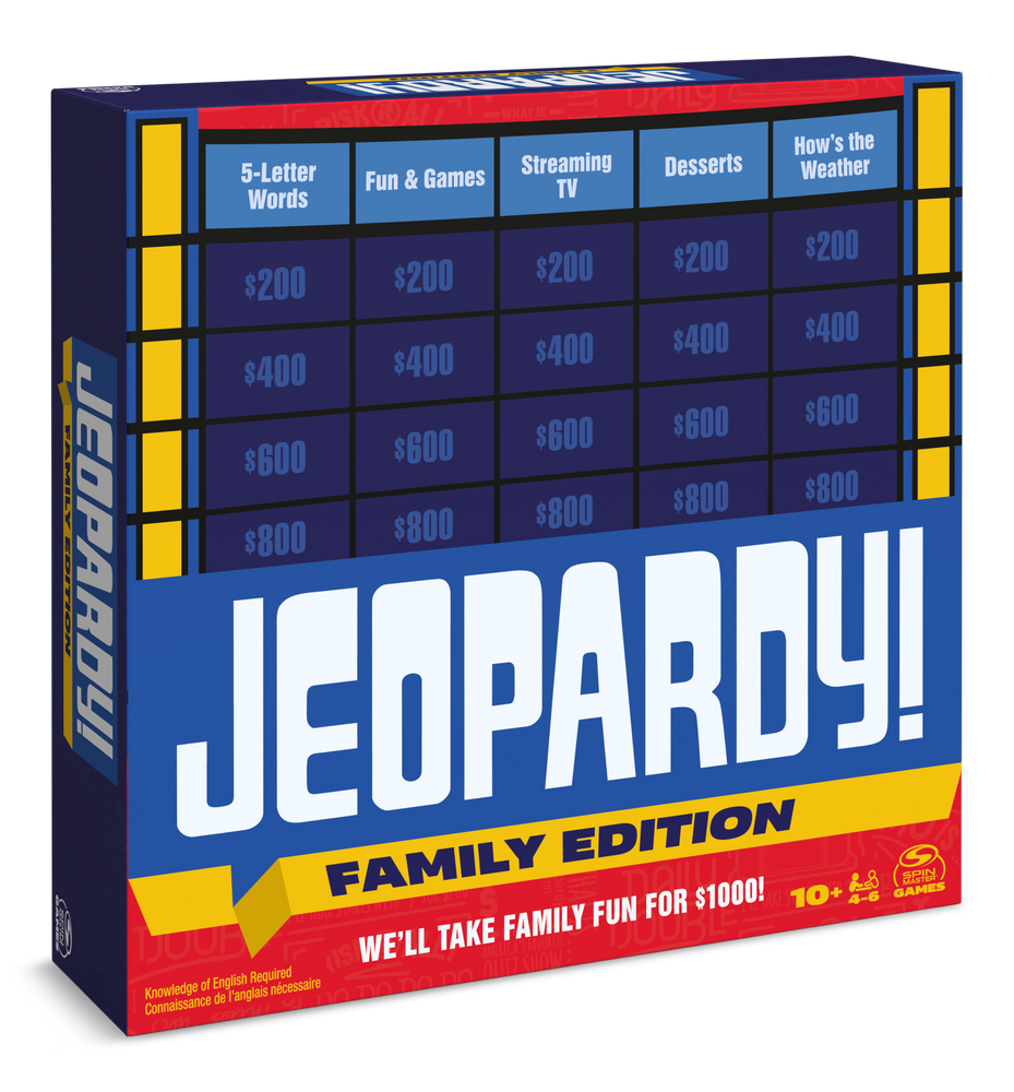 Jeopardy FamilyEdition Trivia Board Game, Ages 10+ Canadian Tire
