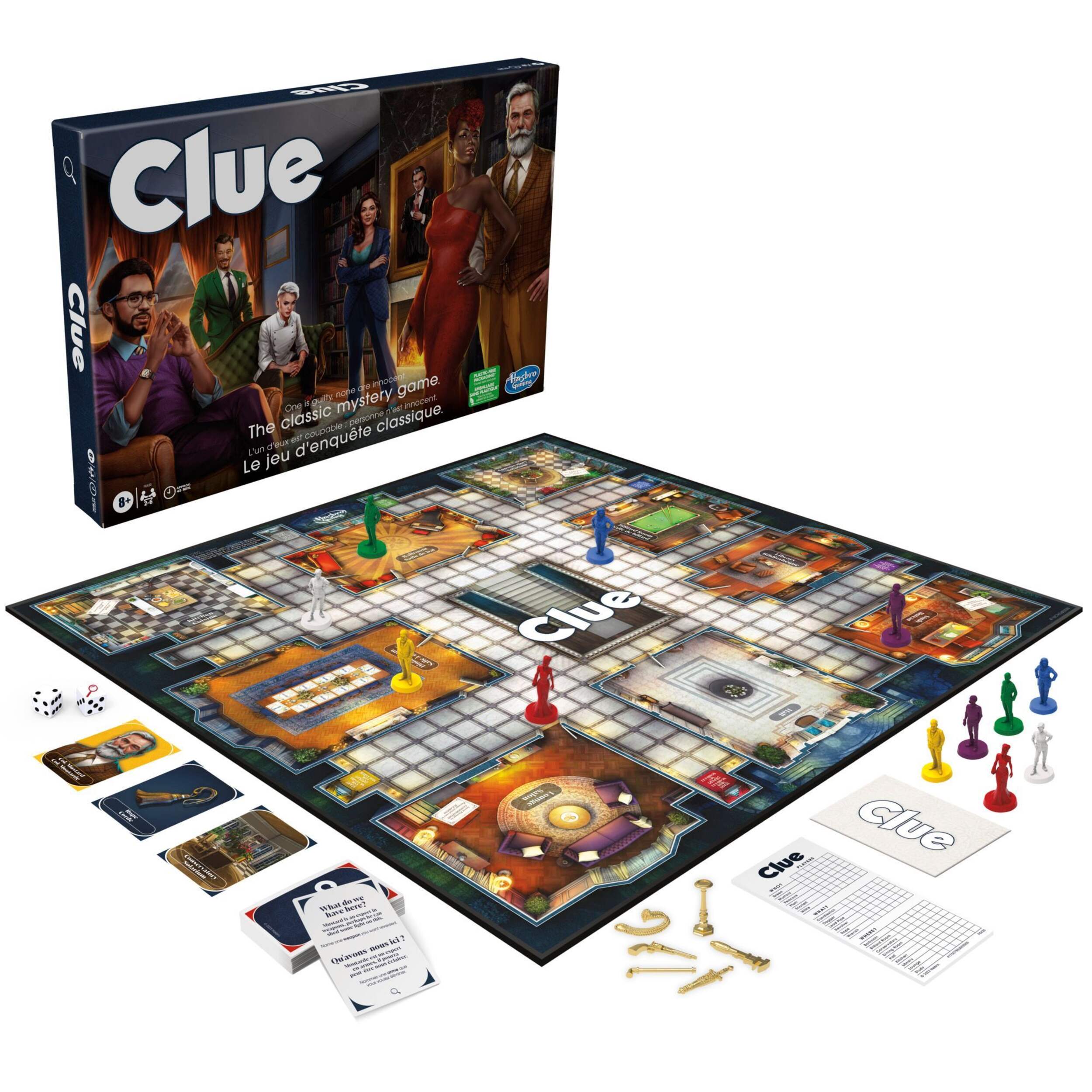 Hasbro Games Clue Classic Mystery Board Game, Ages 8+ Composite_or_Mixed