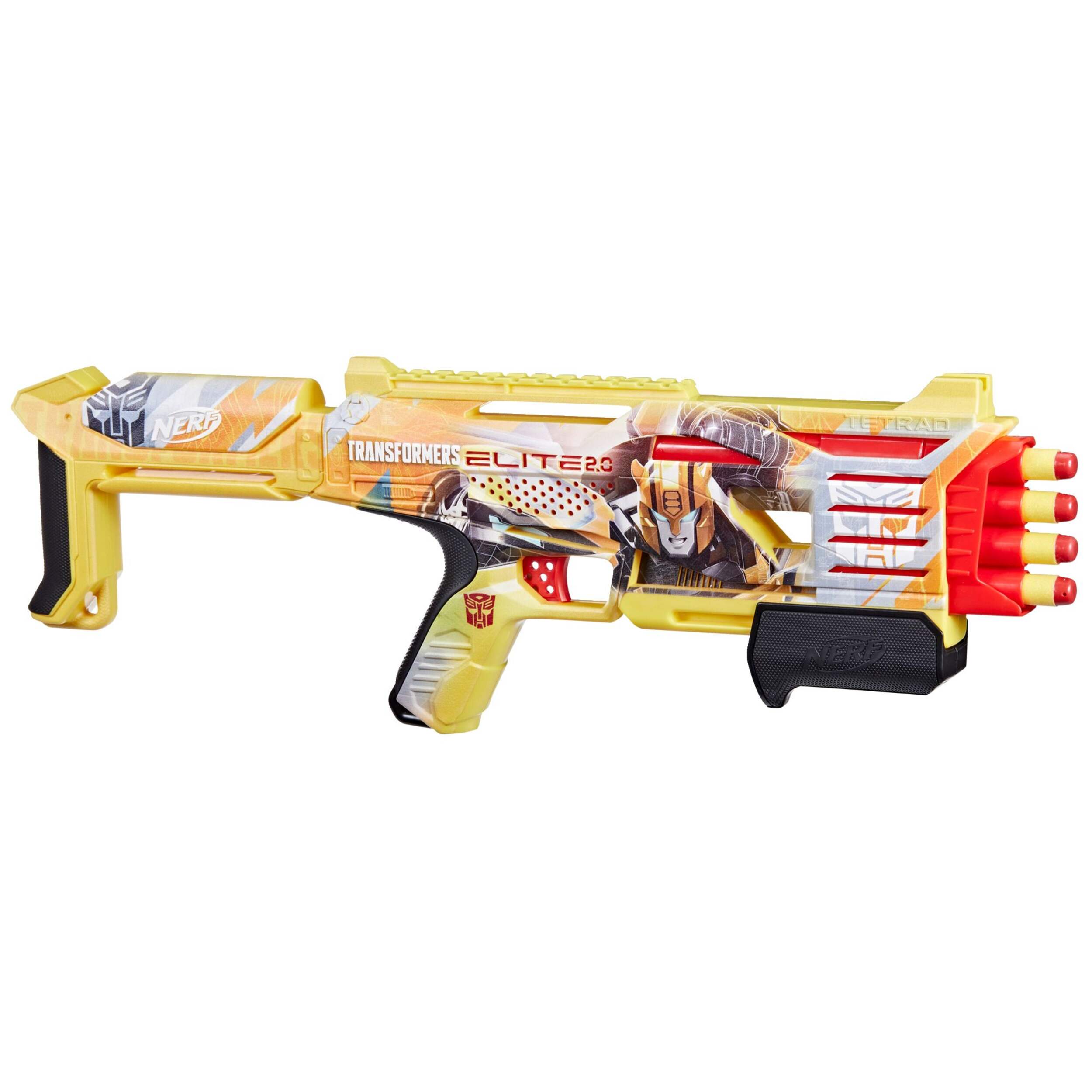 Lance-fléchettes NERF Transformers Elite 2.0 Bumblebee, 8 ans et plus Front_Angled_Right