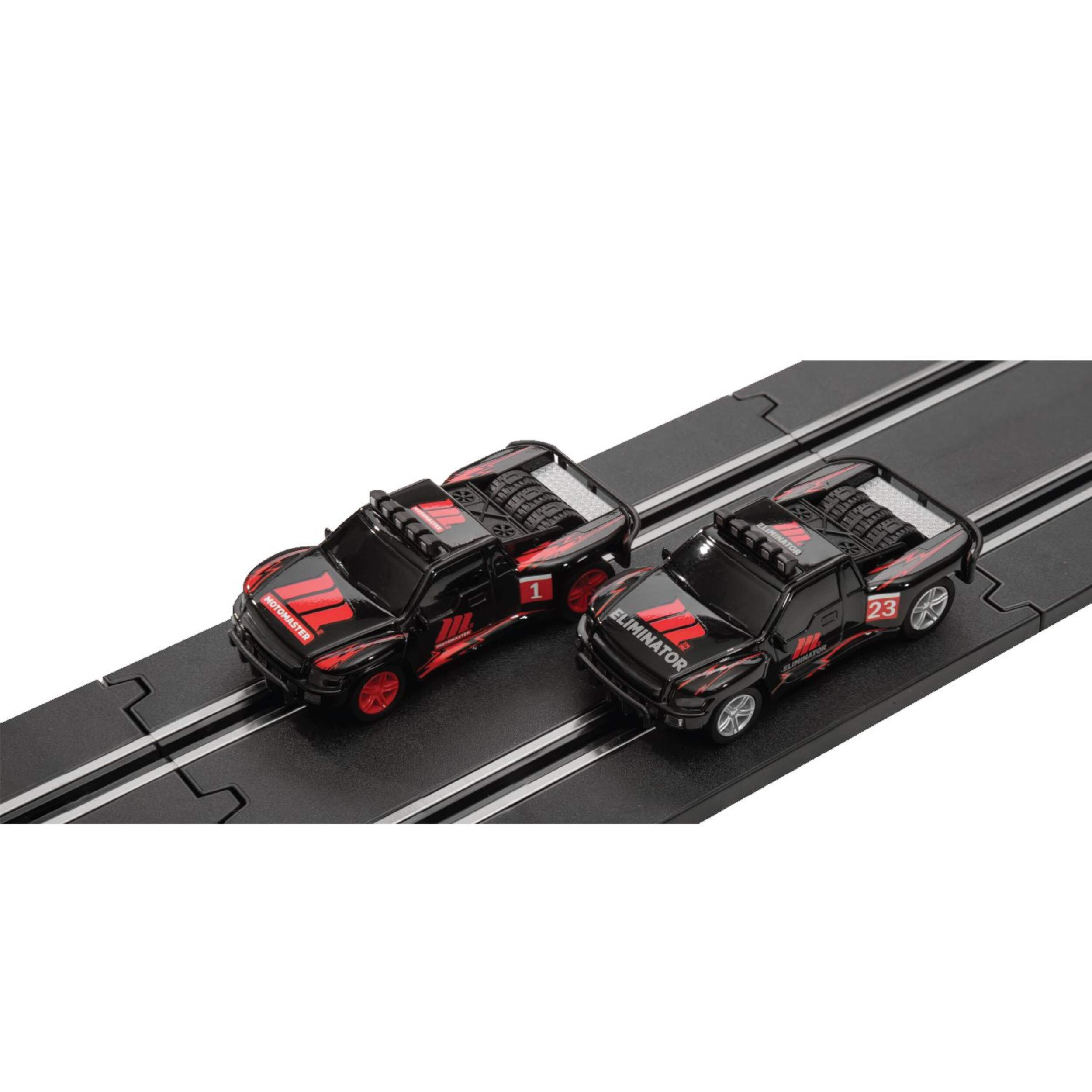 MotoMaster Stadium Slot Truck Racer Set, Ages 8+ CloseUp