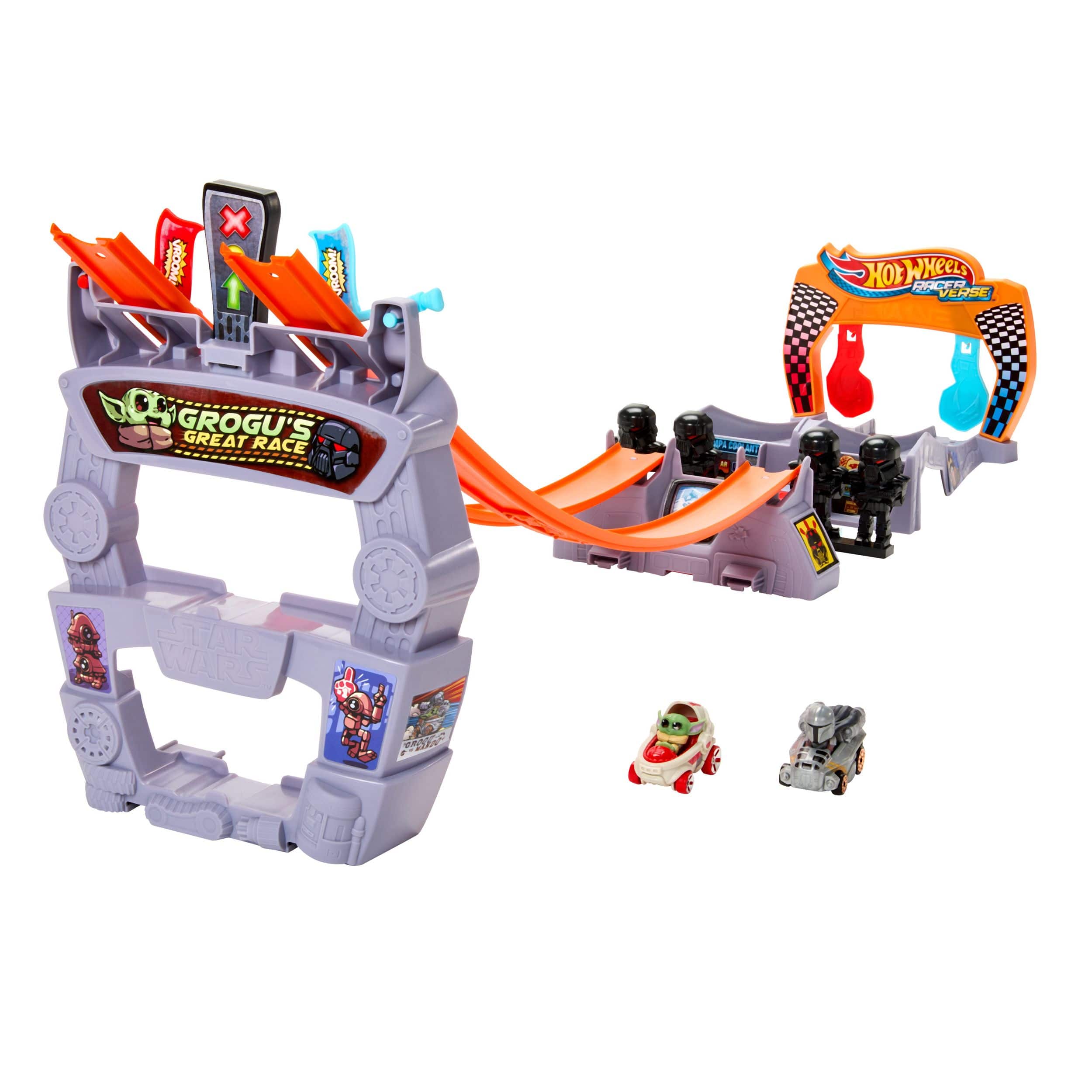 Hot Wheels® Racerverse Star Wars Track Set with Die-Cast Racers, Ages 4+