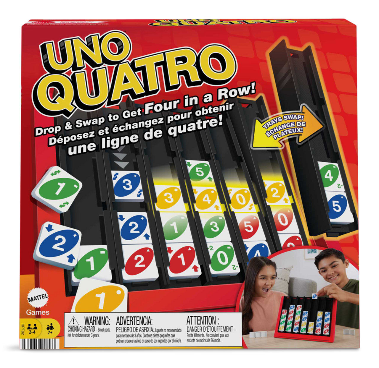 Mattel UNO® Quatro™ Family Card Game, Ages 7+