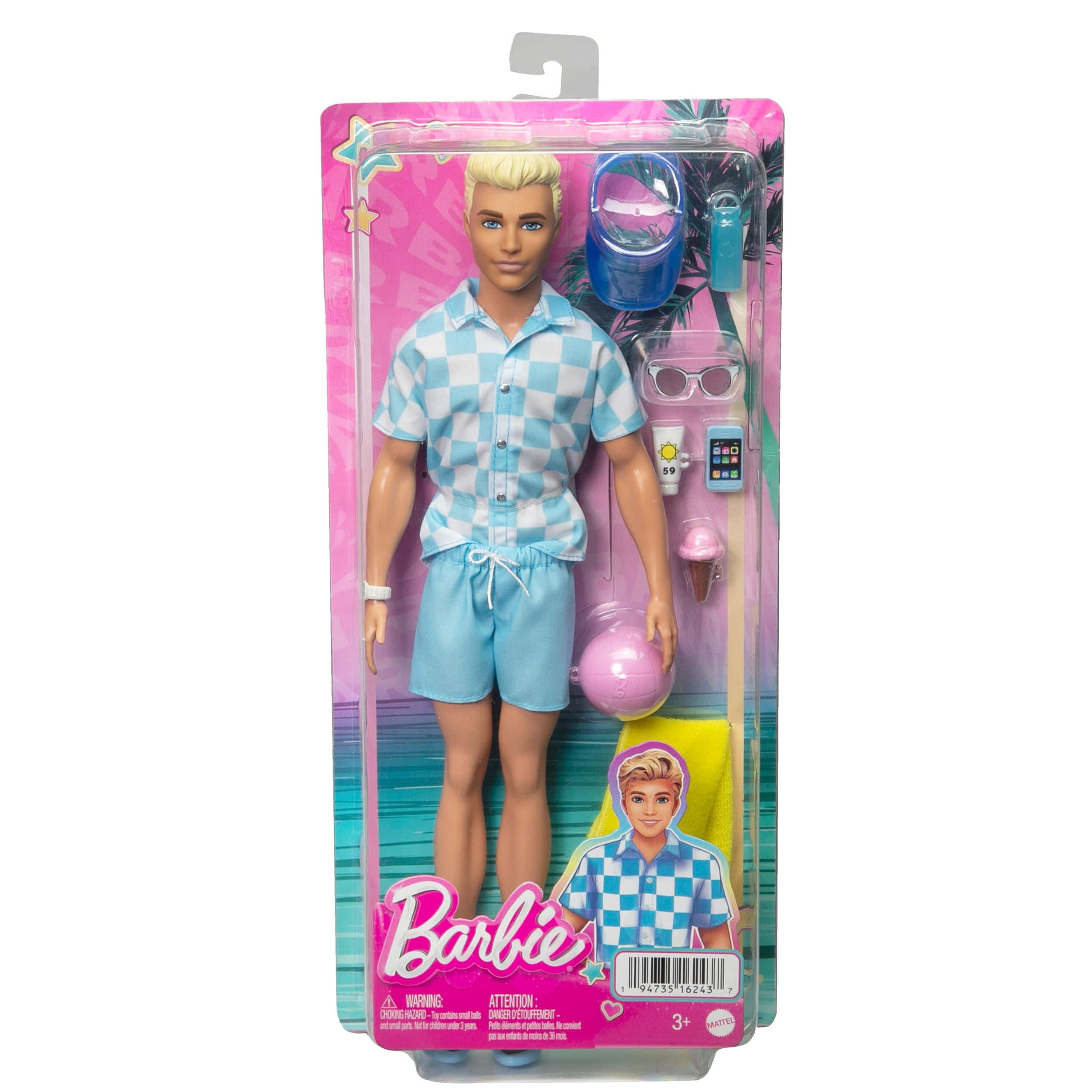 Barbie Beach-Themed Blonde Ken Doll, Ages 3+ | Canadian Tire