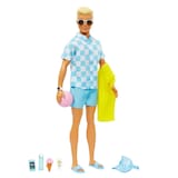 Barbie Beach-Themed Blonde Ken Doll, Ages 3+ Front_Angled_Right