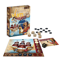 Yum Pirate Family Board Game, French, Ages 7+ Composite_or_Mixed