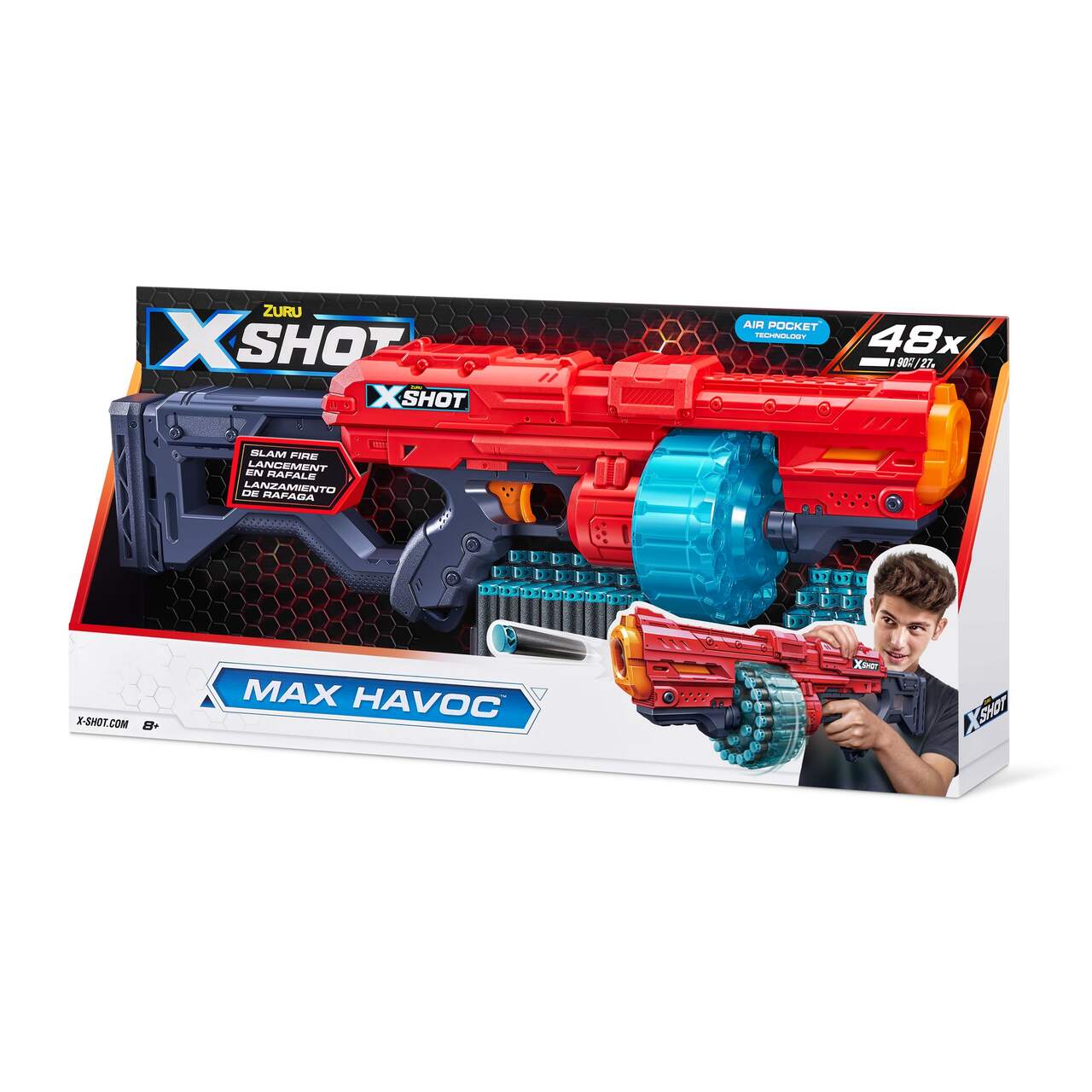 Pistolet à fléchettes Zuru X-shot Max Attack