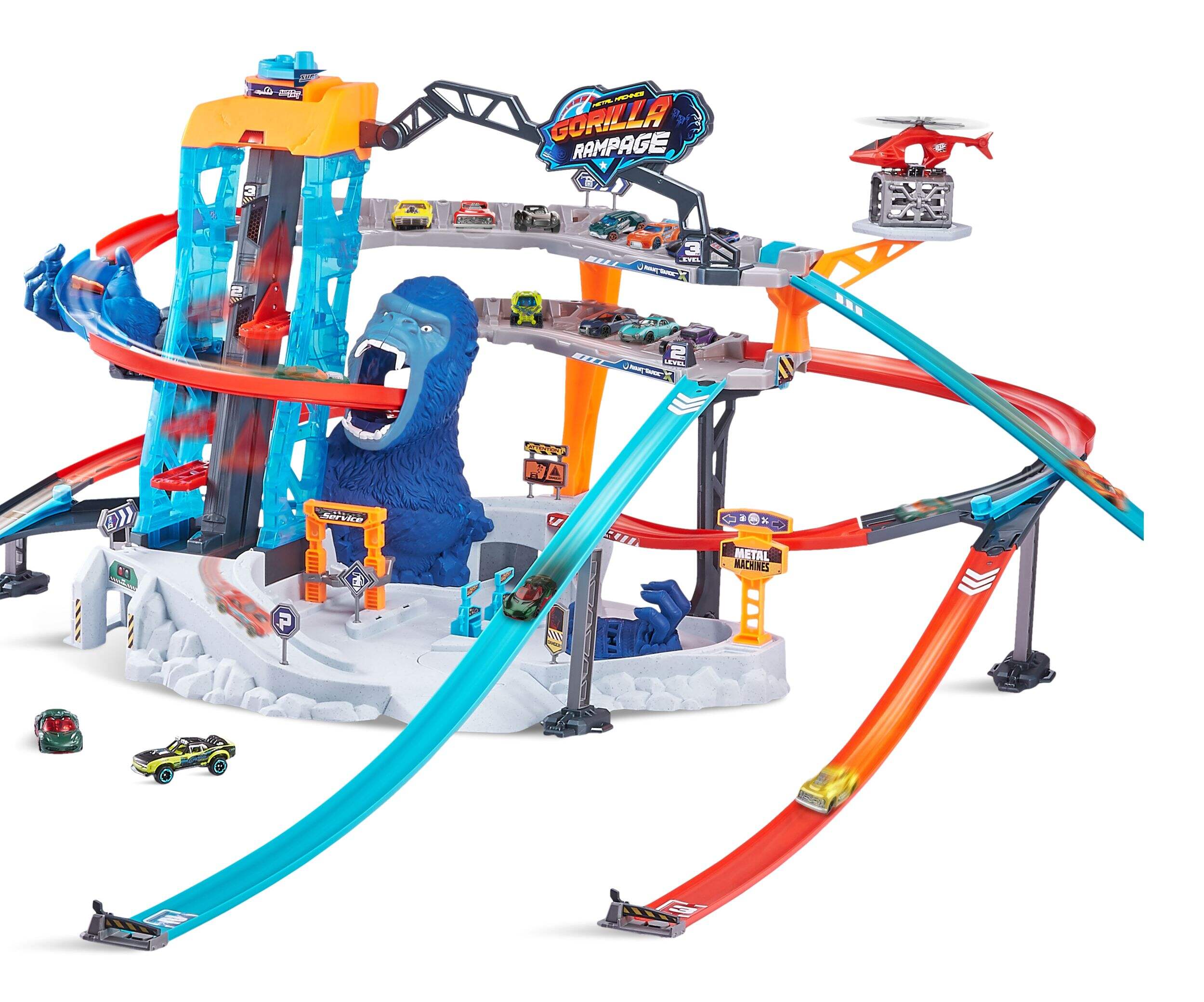 X-Shot Metal Machines Gorilla Rampage Car Set, Ages 4+ Front_Three_Fourths_Angled_Left